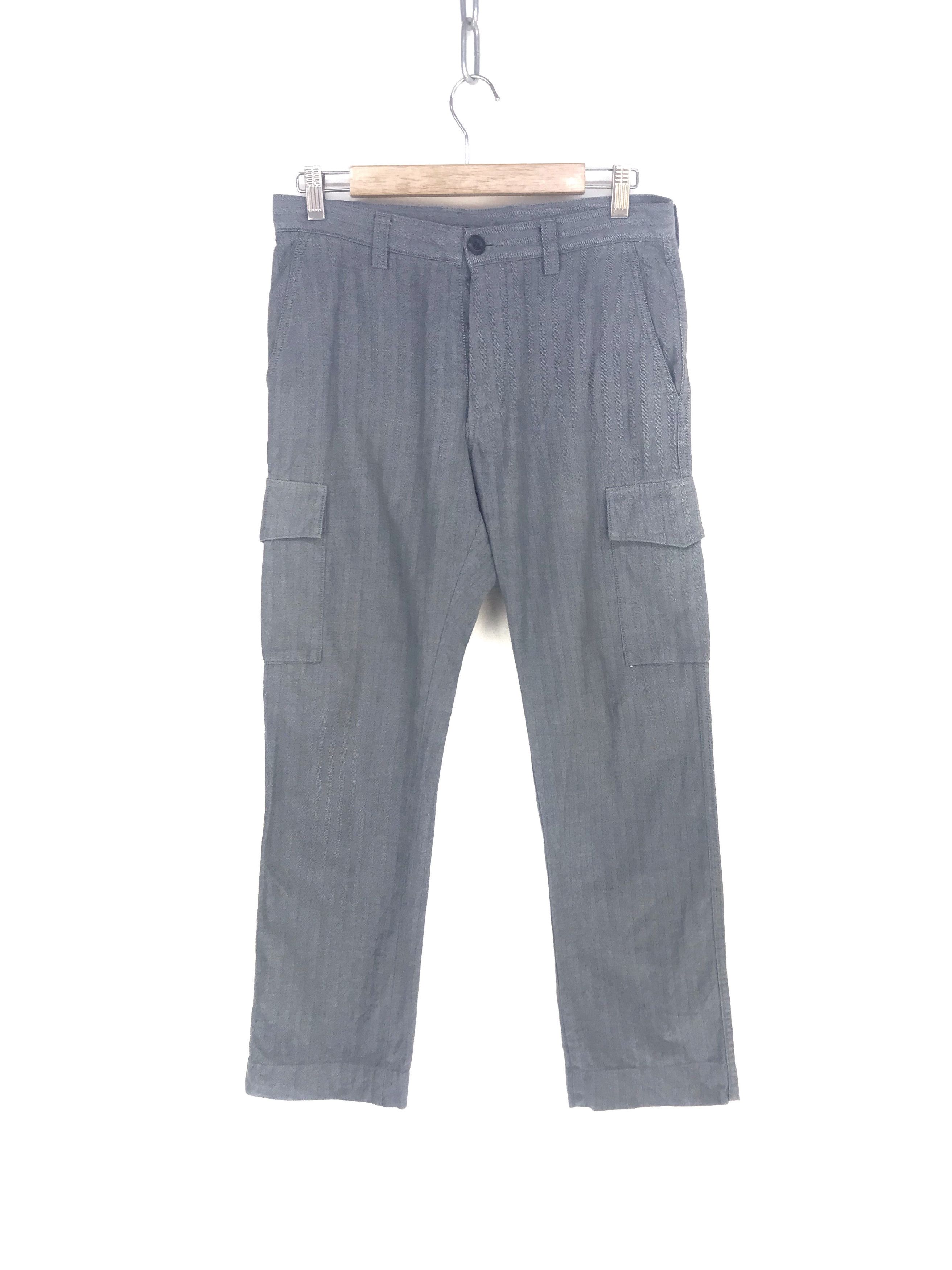 United Arrows UNITED ARROW TOKYO Made In Japan Herringbone Cargo Pants Size US 30 / EU 46 - 1 Thumbnail