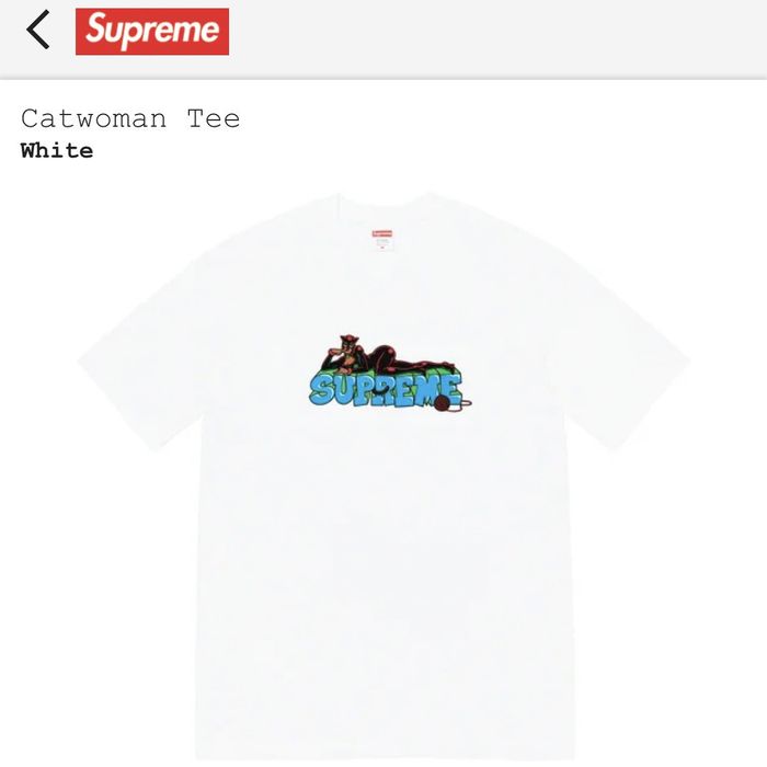 配信元 Supreme Catwoman Tee White - トップス