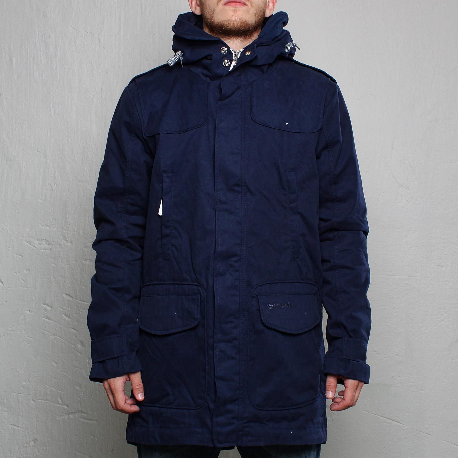 Adidas m parka jacket removeable inner