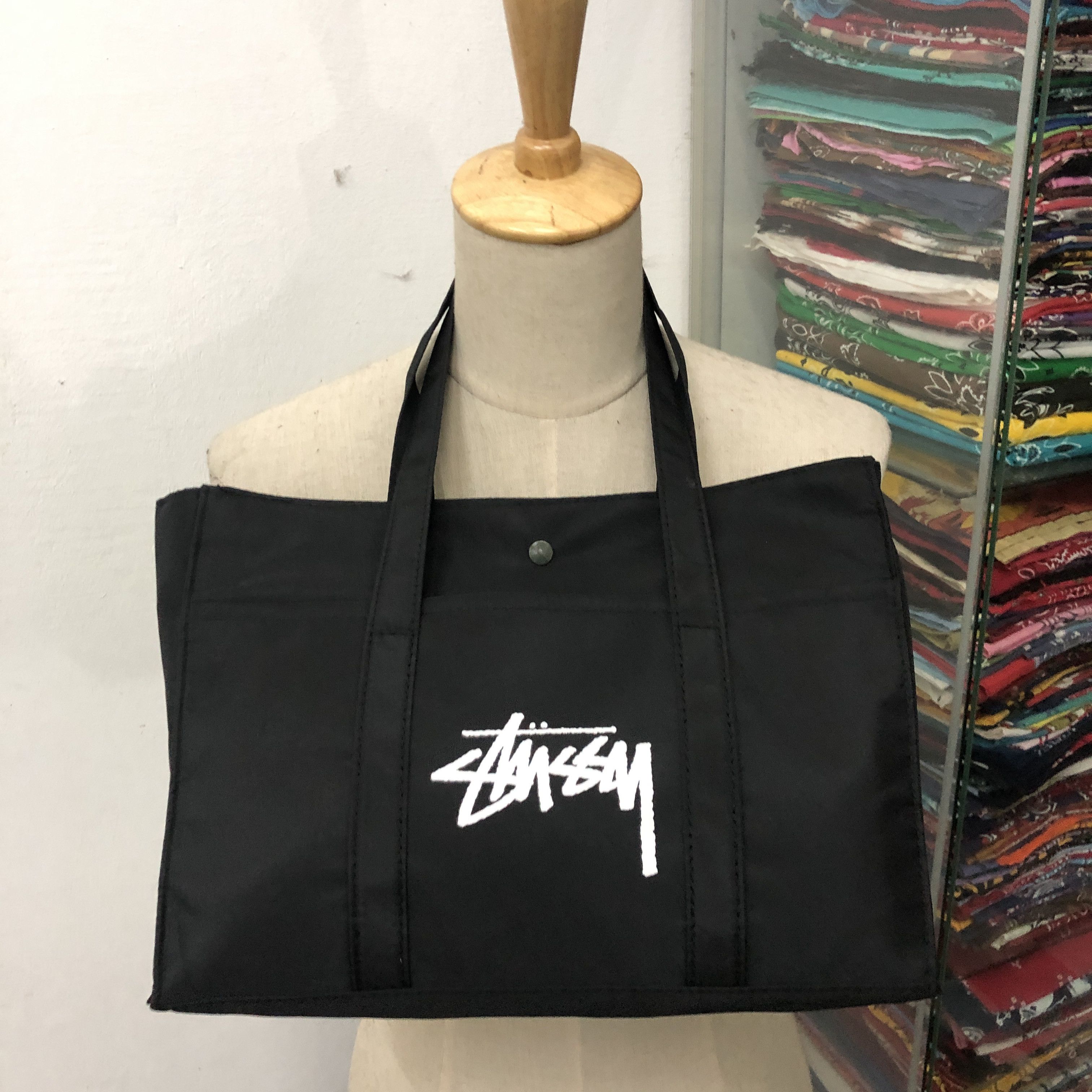 Stussy AUTHENTIC 🇯🇵 Stussy Magazine Military Colour Tote Bag Size ONE SIZE - 7 Thumbnail