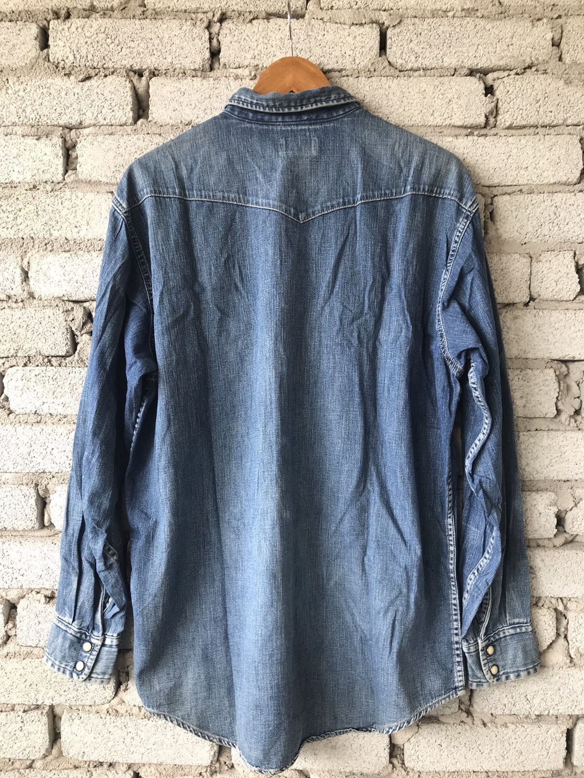 Blue Blue Japan Blue Blue Western Denim Shirt Size US M / EU 48-50 / 2 - 2 Thumbnail