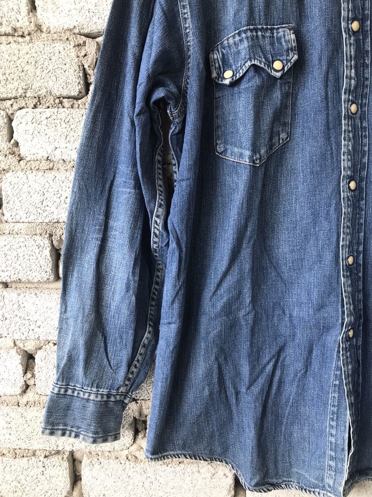 Blue Blue Japan Blue Blue Western Denim Shirt Size US M / EU 48-50 / 2 - 4 Thumbnail