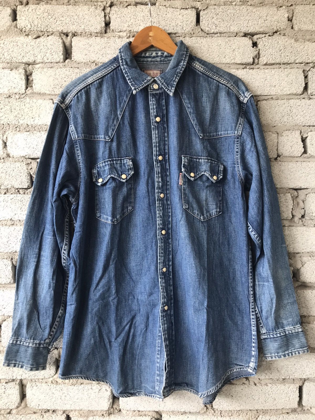 Blue Blue Japan Blue Blue Western Denim Shirt Size US M / EU 48-50 / 2 - 1 Thumbnail