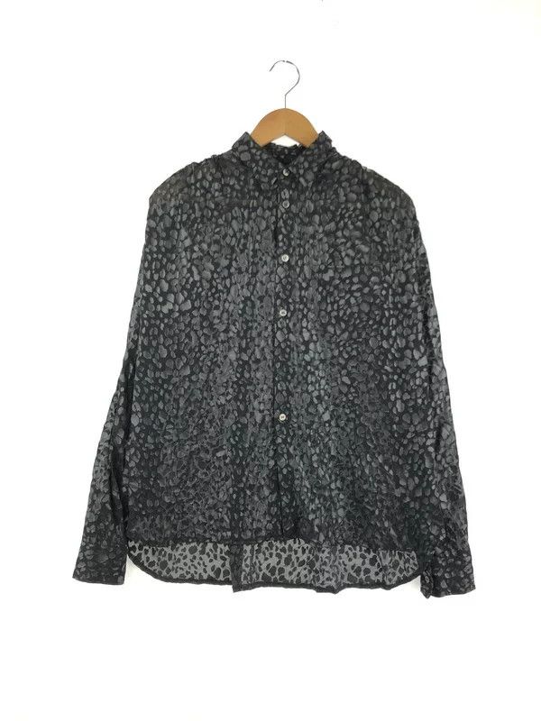 Shirt Black Total Pattern Long Sleeve