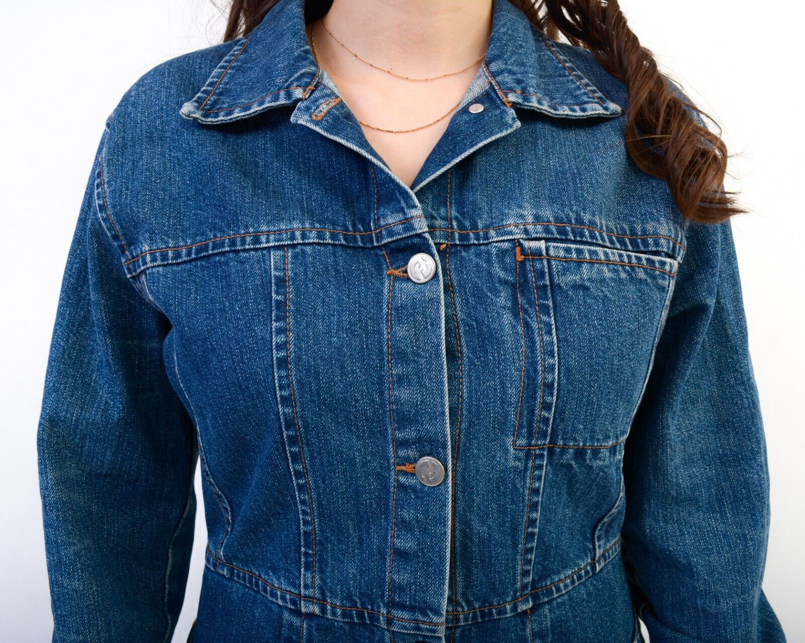 Vintage Denim Mini Shirt Button Up Above the Knees Collar A Line Size S / US 4 / IT 40 - 7 Thumbnail