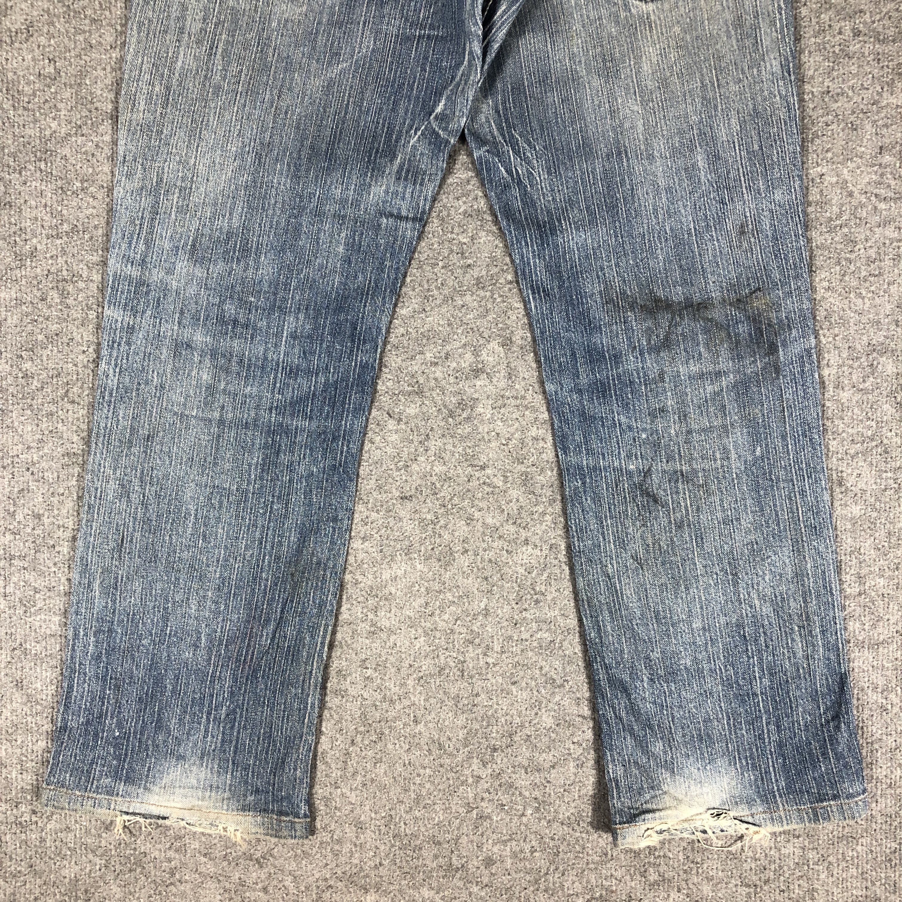 Edwin × Vintage Vintage Edwin Blue Trip Jeans Dirty L1176 Size US 31 - 6 Thumbnail