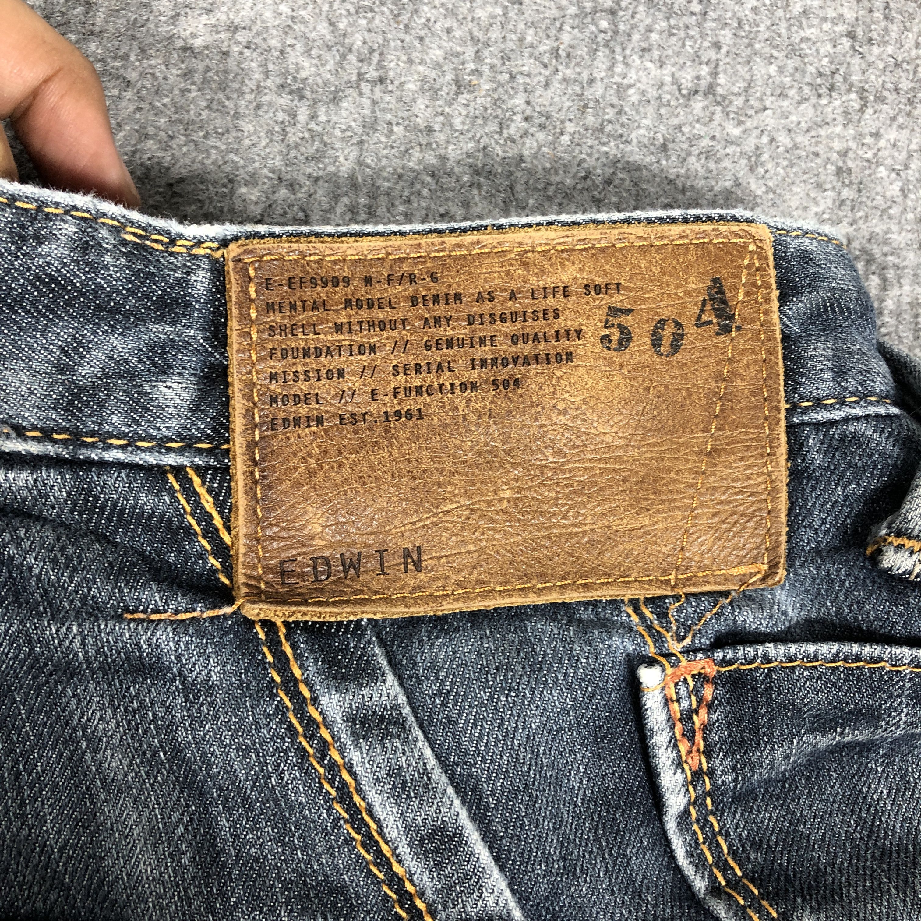 Edwin × Vintage Vintage Edwin 504 Jeans L1174 Size US 30 / EU 46 - 7 Thumbnail