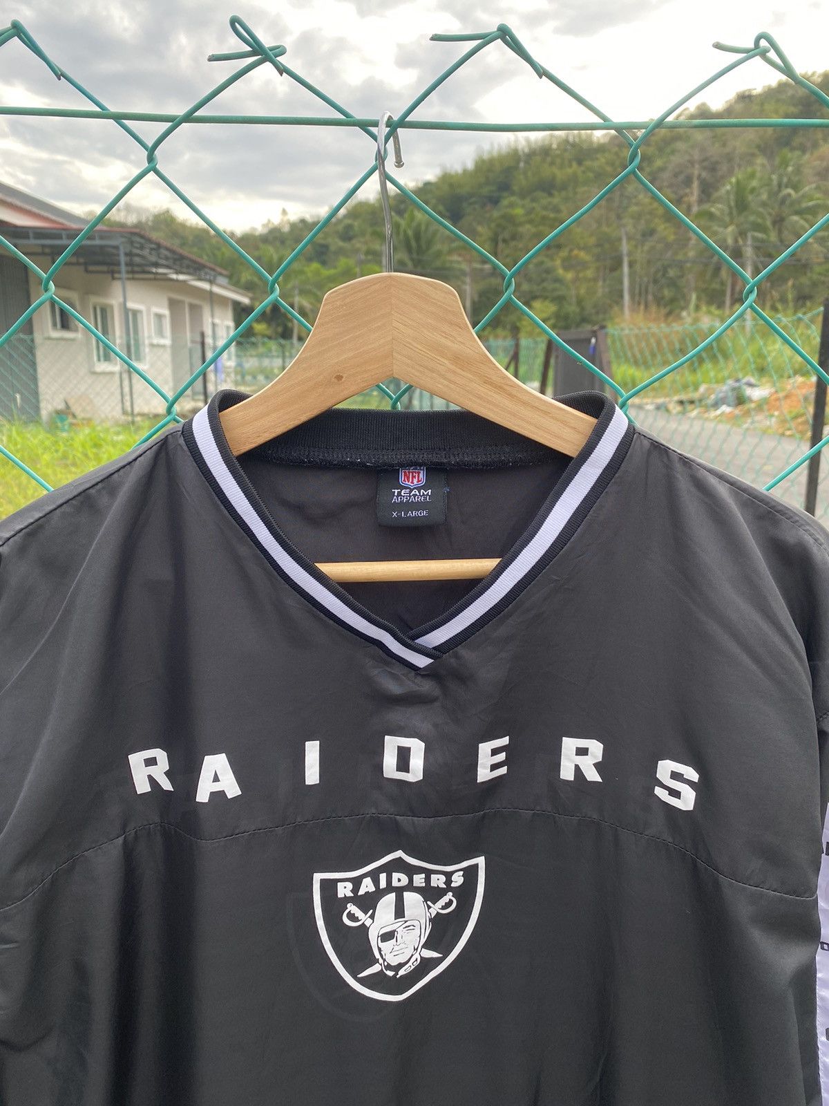 NFL × Vintage Raiders Side Tape Training Sweater Size US XL / EU 56 / 4 - 3 Thumbnail