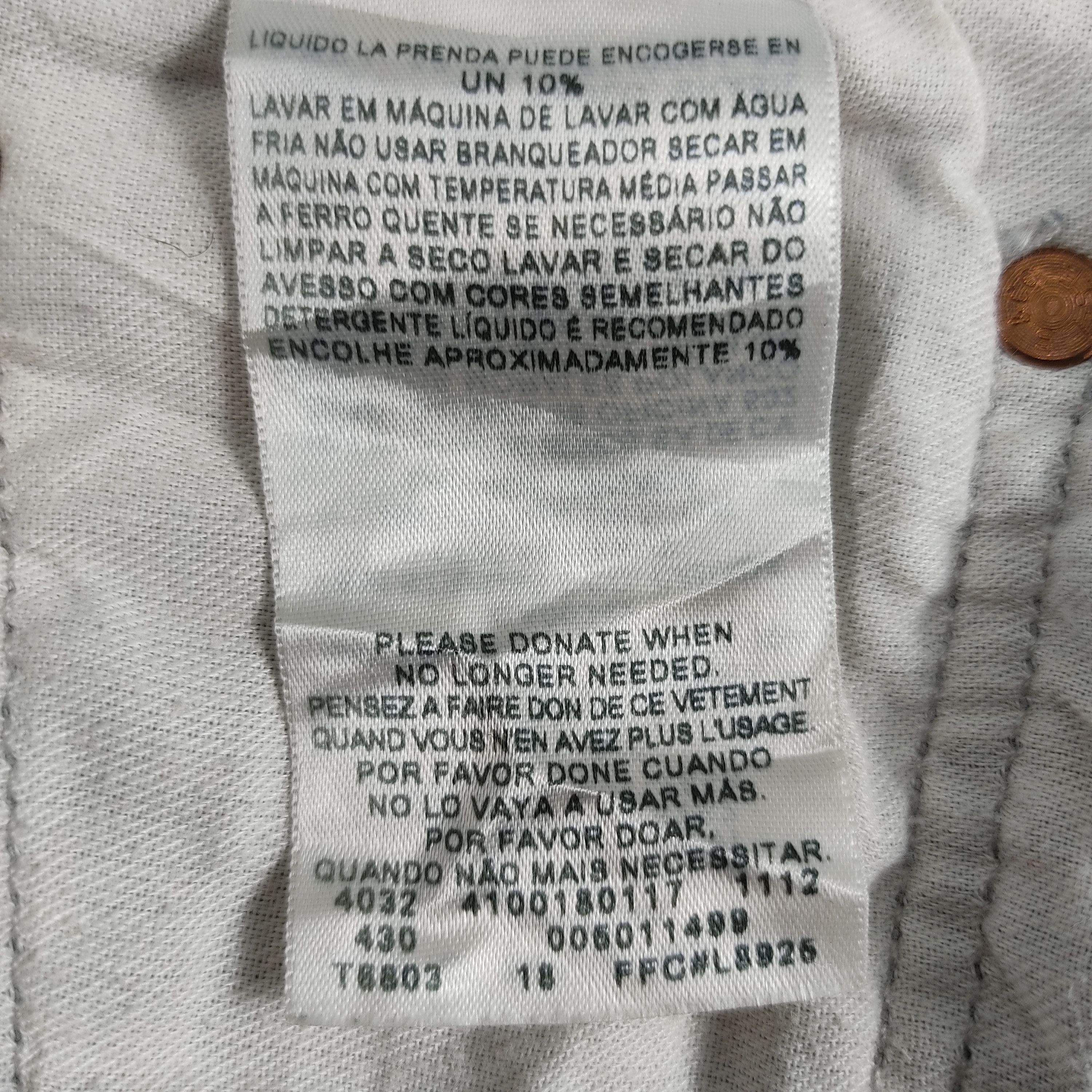 Levi's × Levi's Vintage Clothing × Vintage Vintage Levis 501 Jeans Fly Button Size US 33 - 23 Thumbnail