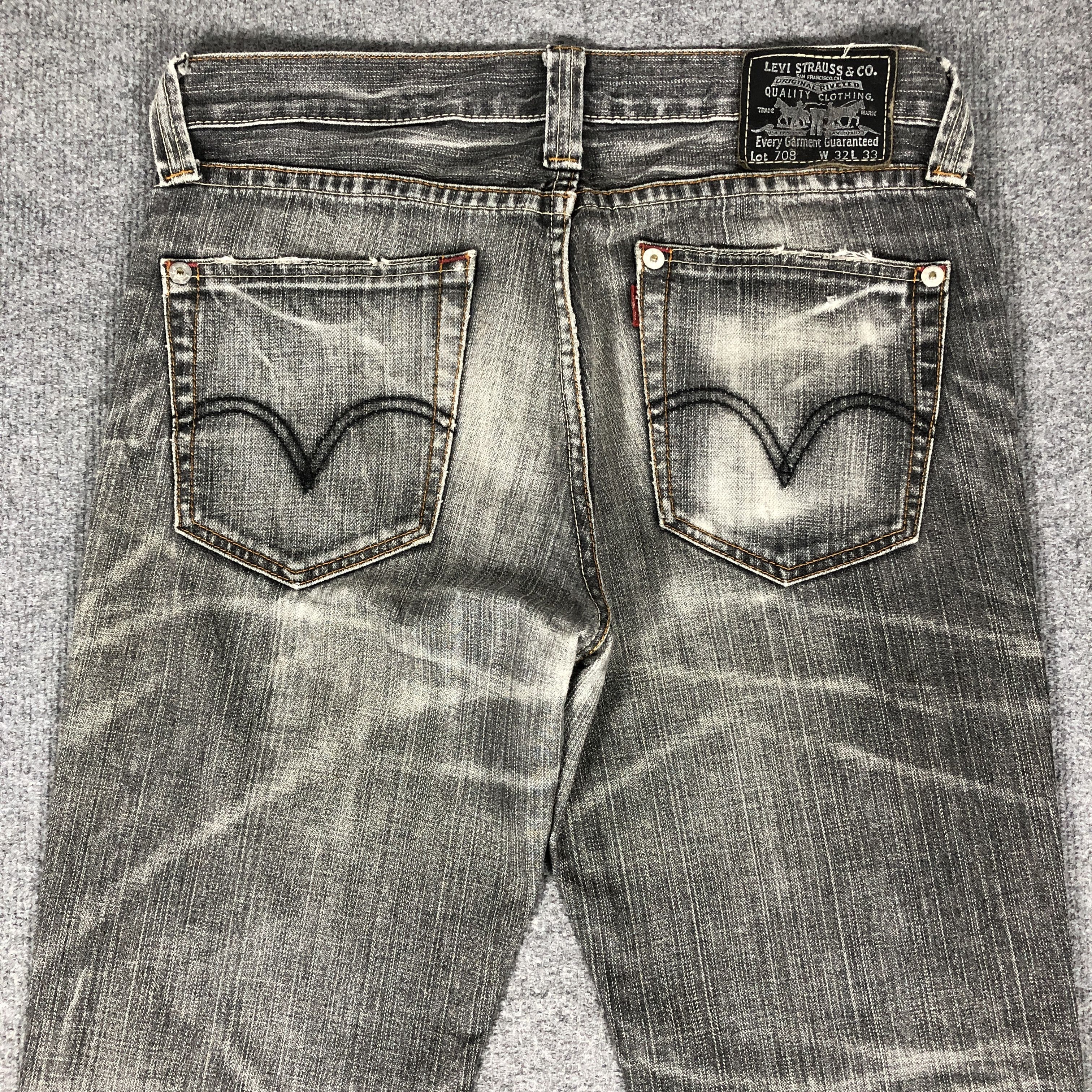 Levi's × Vintage Vintage Levis 708 Flare Jeans L1158 Size US 33 - 5 Thumbnail