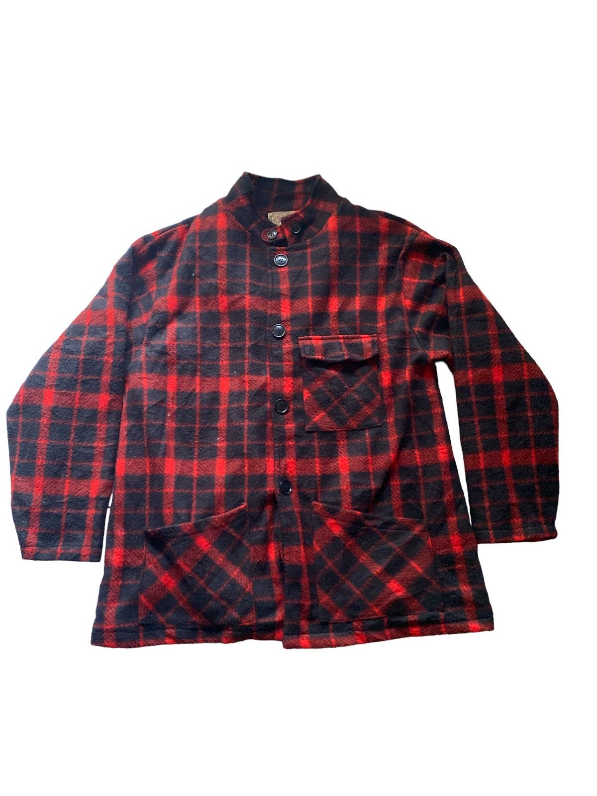 Ranch Wear Checkered Red Wood Made in England