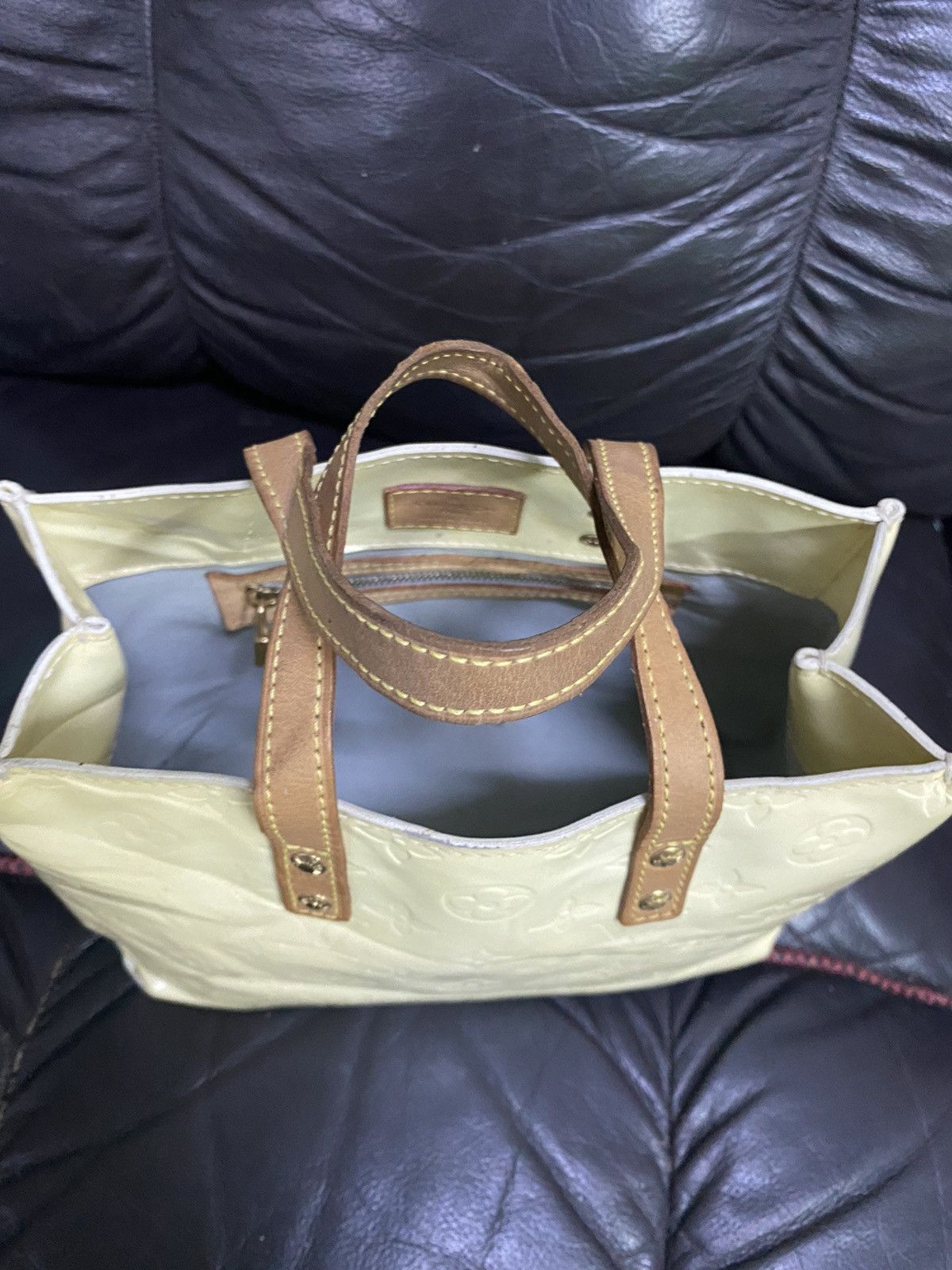 Louis Vuitton Authentic Louis Vuitton Mini Vernis Tote Bag Size ONE SIZE - 10 Thumbnail