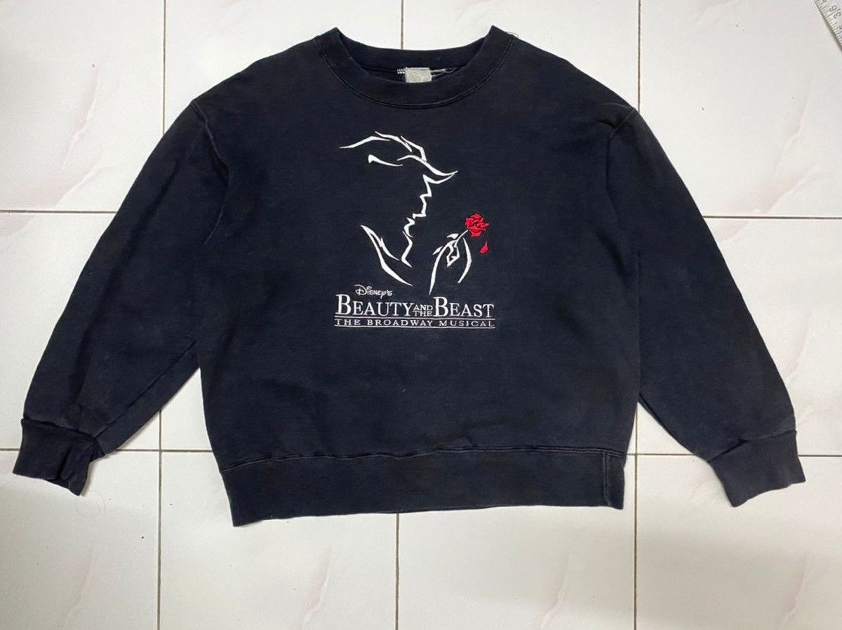 Vintage Disney Beauty and The Beast musical Sweatshirt