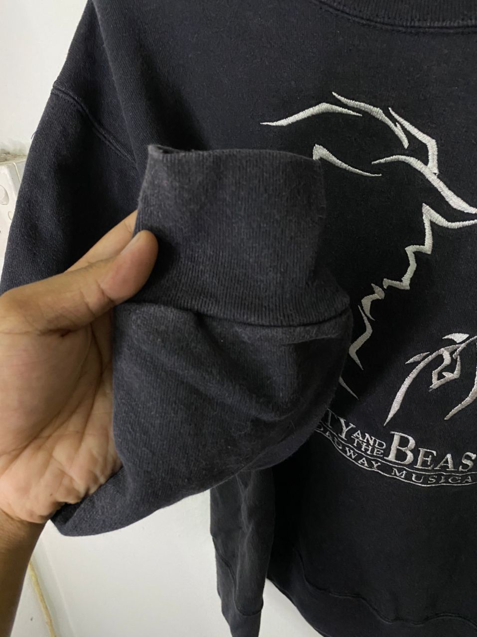 Vintage Disney Beauty and The Beast musical Sweatshirt