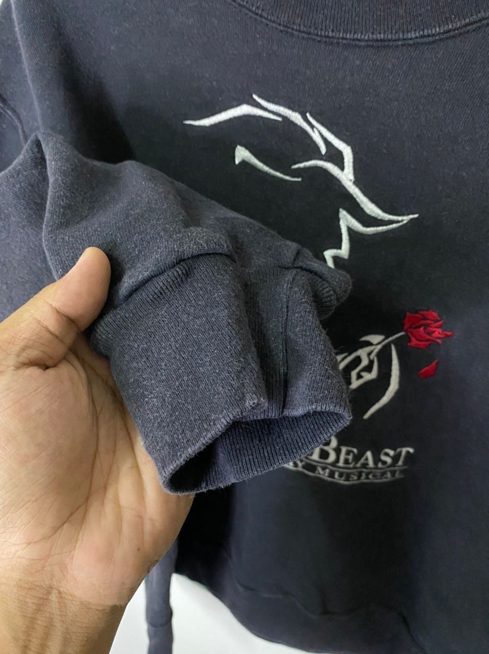 Vintage Disney Beauty and The Beast musical Sweatshirt