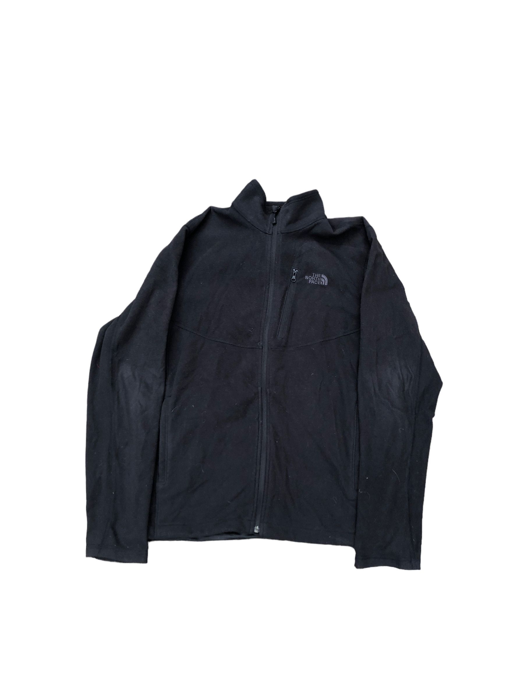 2013 The North Face Fleece Jacket Zip Up Black Medium