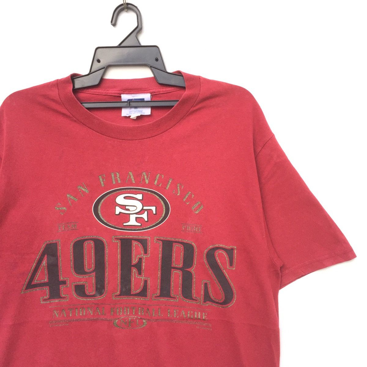 NFL Vintage 90s 49ERS San Francisco Big Logo T-Shirt | M | Swag Size US M / EU 48-50 / 2 - 2 Thumbnail
