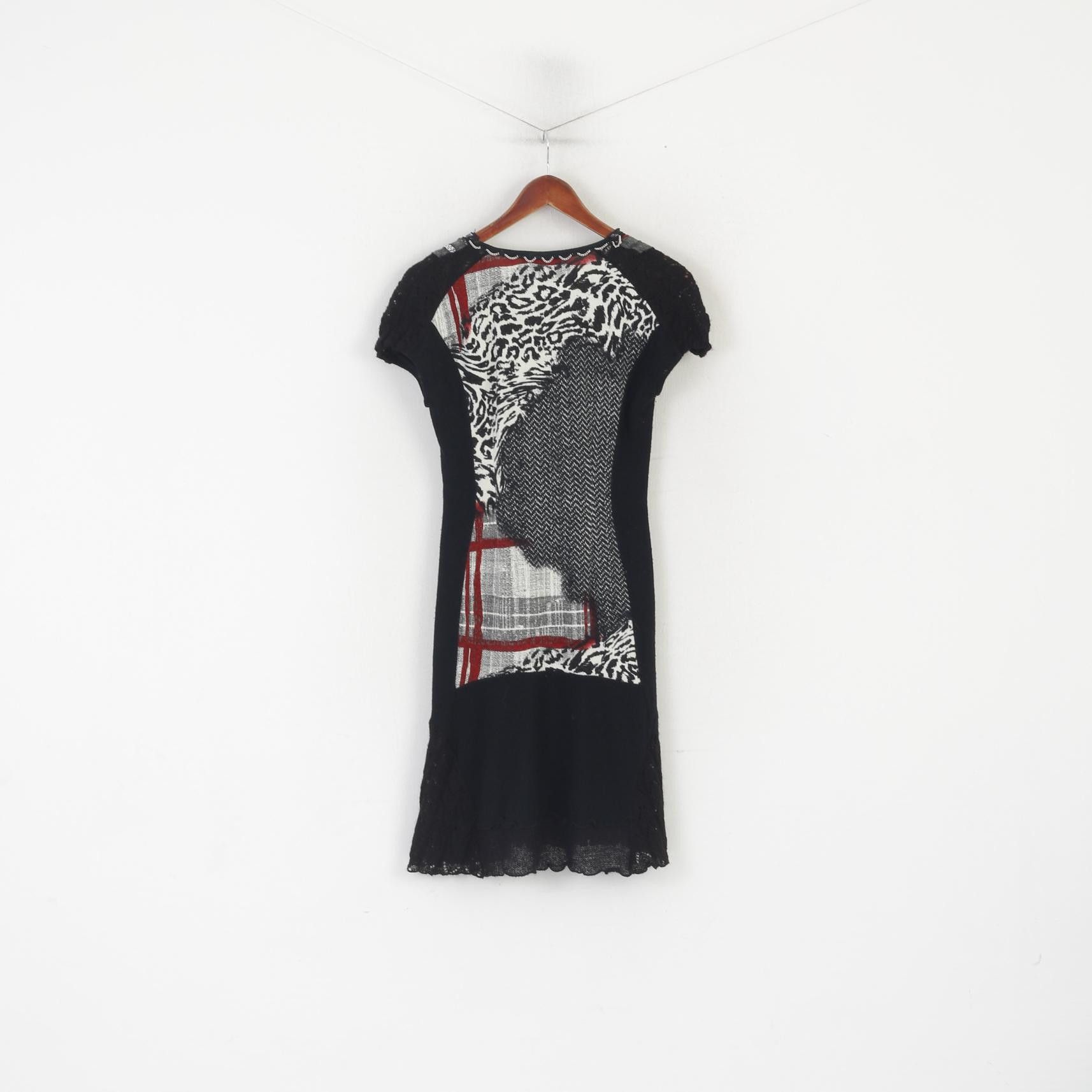 Vintage Peruggi Women S Dress Black Wool Vintage 5245 Size S / US 4 / IT 40 - 6 Thumbnail