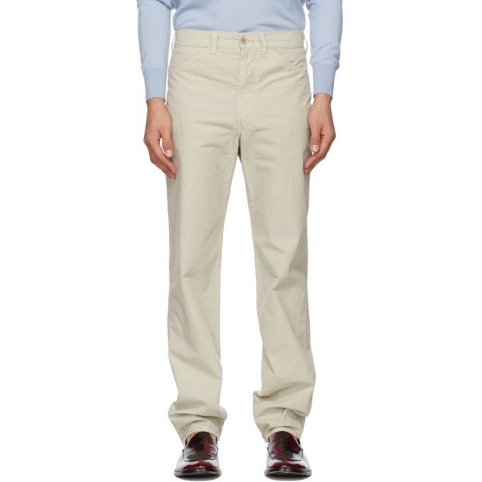 image of Lemaire NWT Tapered 5 Pocket Pants In Pelican Grey Size 50, Men's