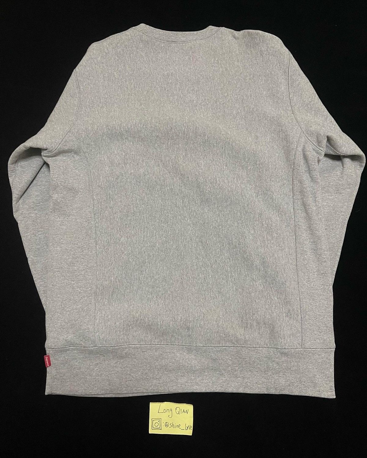 Supreme Supreme red on grey box logo crewneck Size US L / EU 52-54 / 3 - 2 Thumbnail
