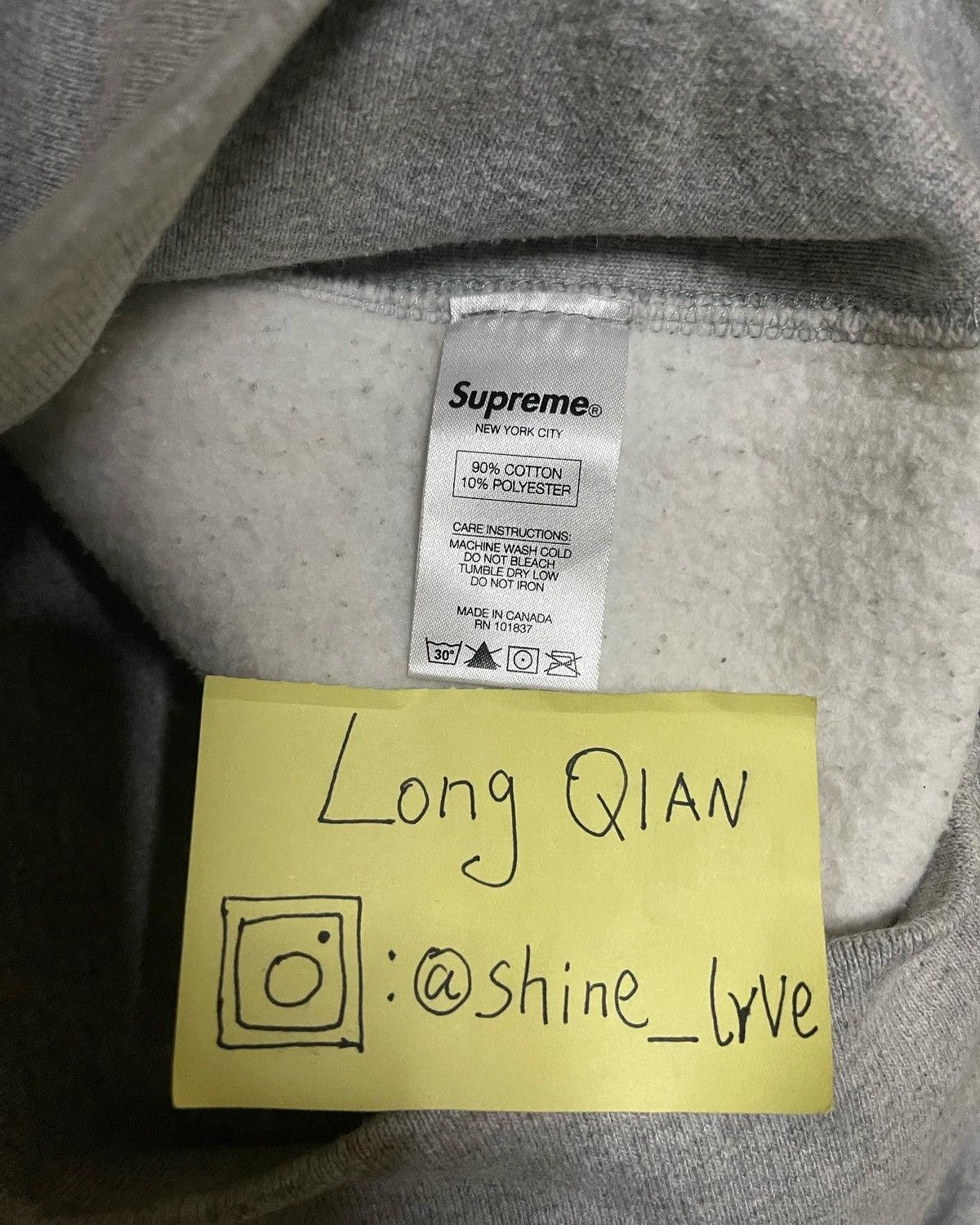 Supreme Supreme red on grey box logo crewneck Size US L / EU 52-54 / 3 - 9 Thumbnail