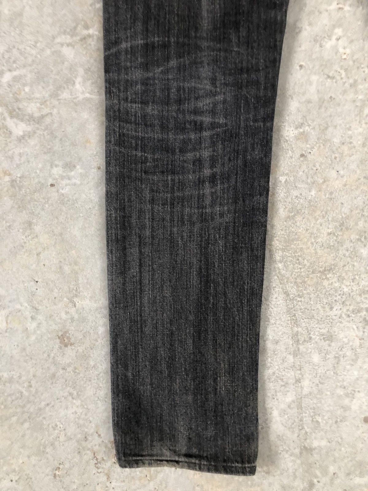 Japanese Brand Japanese Lounge Lizard Distressed Jeans Slim cut Size US 31 - 8 Thumbnail