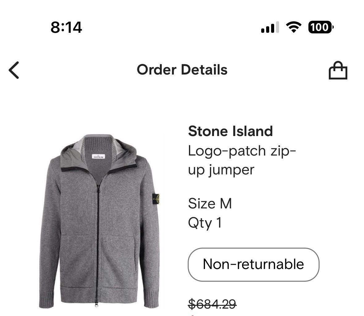 Stone Island Stone Island Zip Hoodie Size US M / EU 48-50 / 2 - 9 Thumbnail