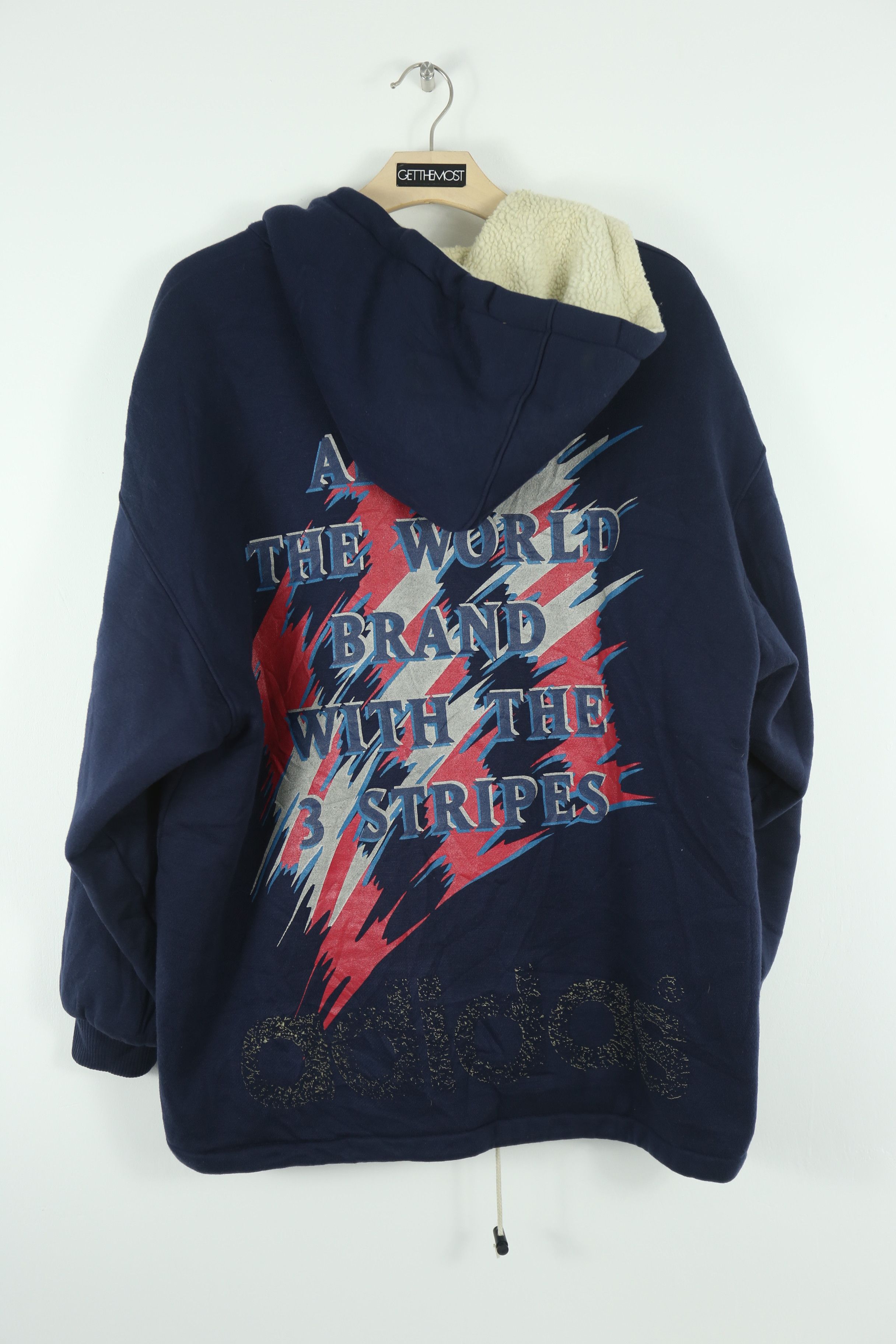 Adidas × Vintage Vintage 80s Adidas Sweater Jacket JK054 Size US XL / EU 56 / 4 - 2 Thumbnail