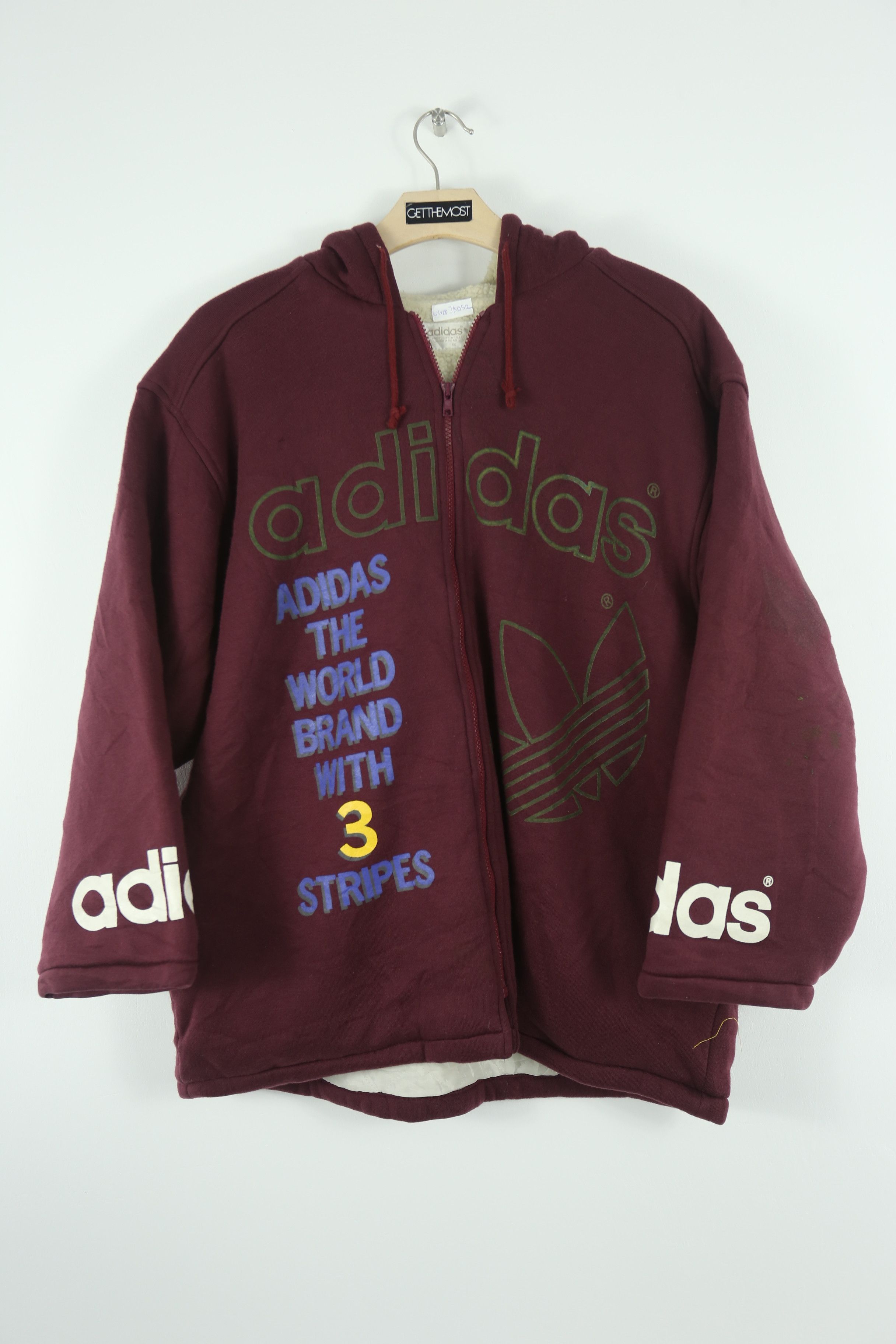 Adidas × Vintage Vintage 80 Adidas Jacket JK052 Size US XL / EU 56 / 4 - 1 Thumbnail
