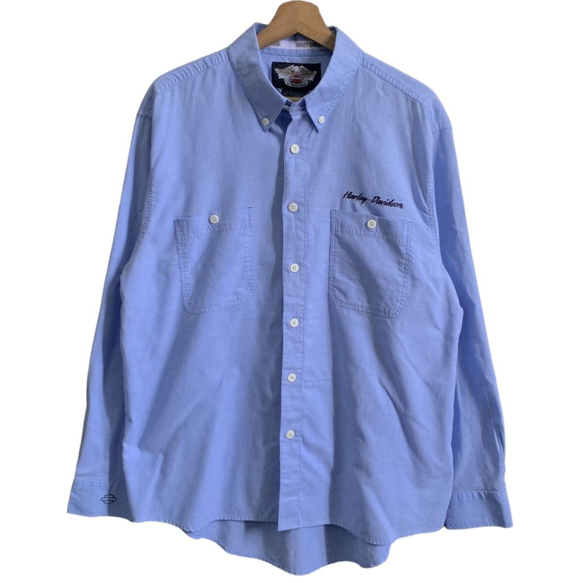 Harley Davidson × Vintage Vintage Harley Davidson Button Up Shirt Size US L / EU 52-54 / 3 - 1 Thumbnail