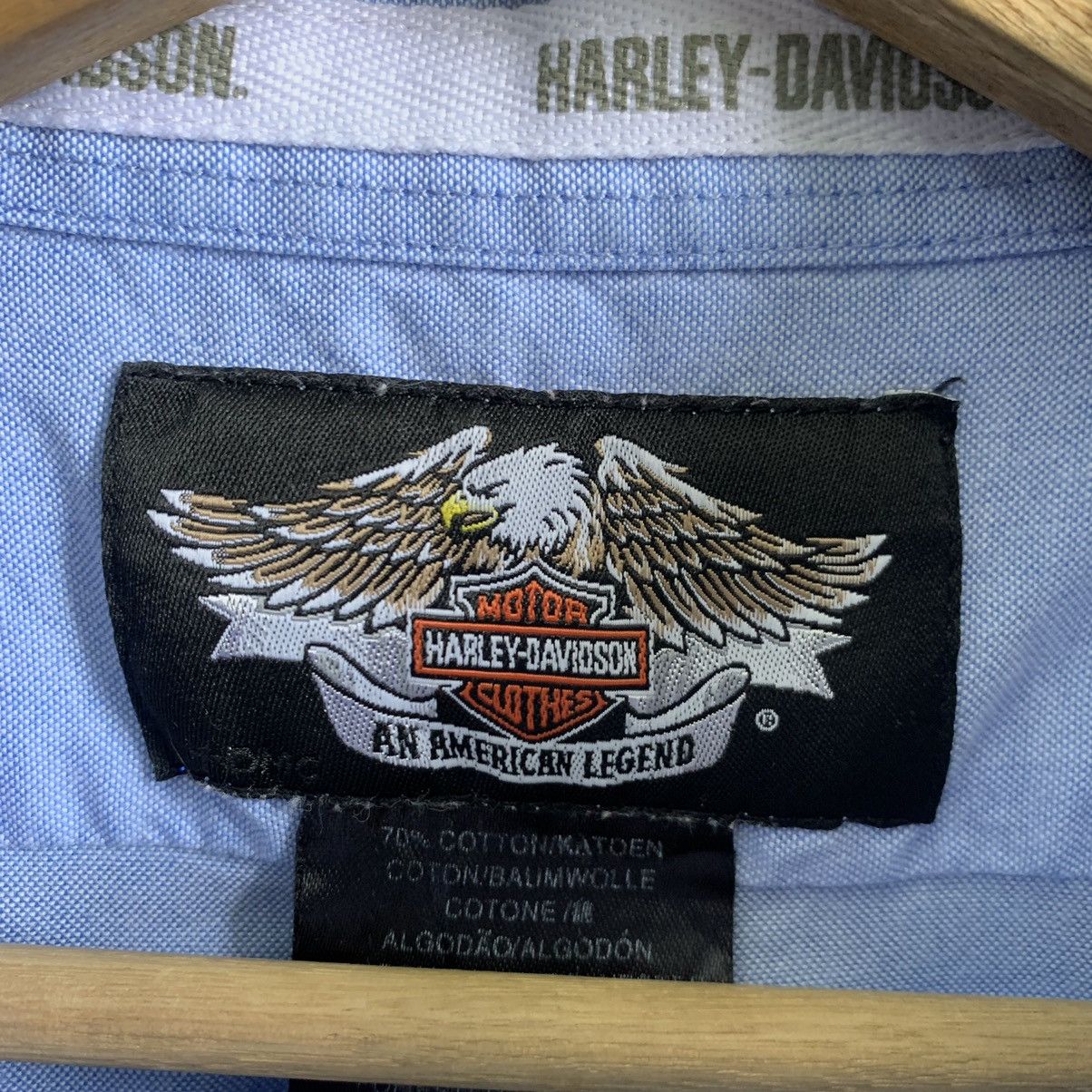Harley Davidson × Vintage Vintage Harley Davidson Button Up Shirt Size US L / EU 52-54 / 3 - 3 Thumbnail