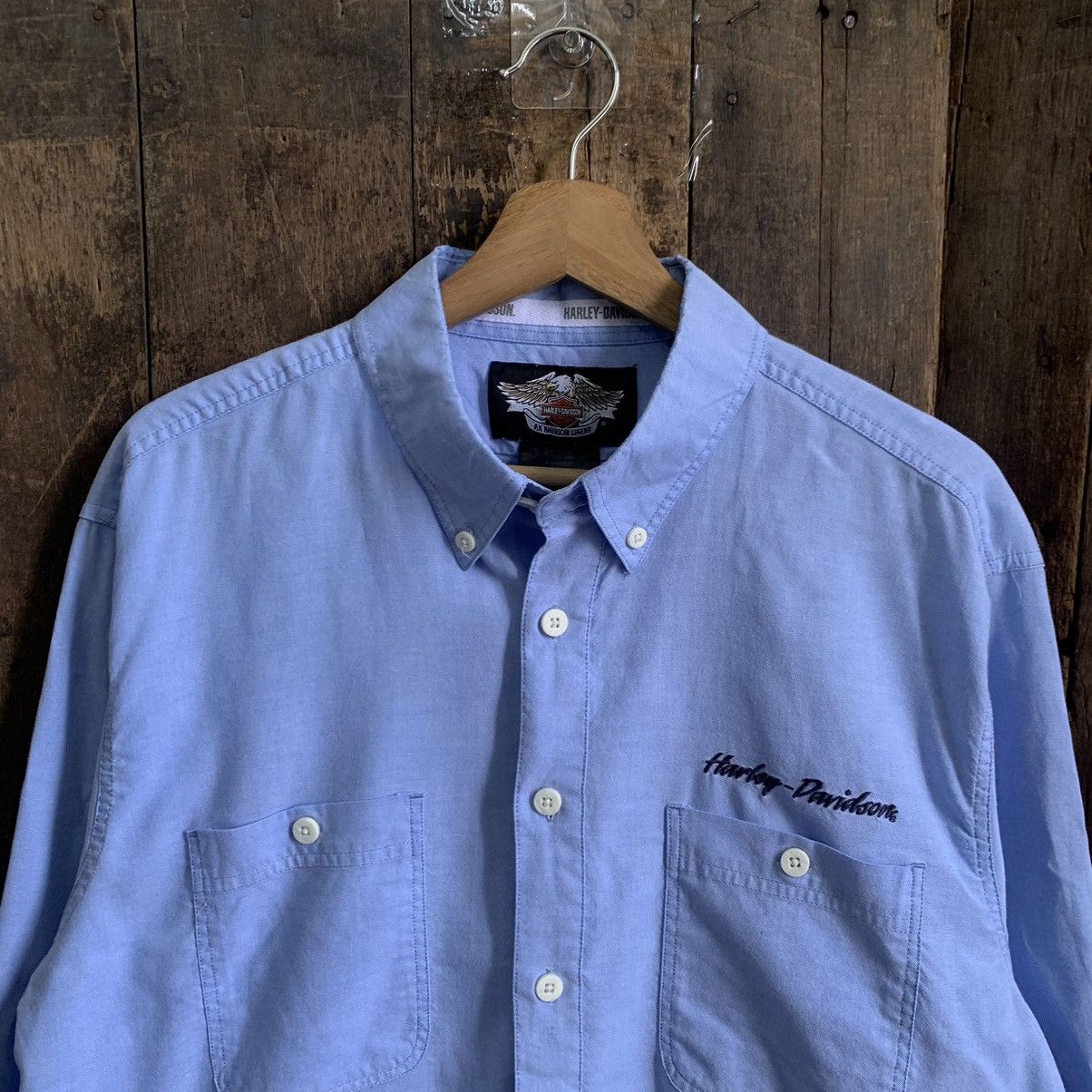 Harley Davidson × Vintage Vintage Harley Davidson Button Up Shirt Size US L / EU 52-54 / 3 - 2 Thumbnail