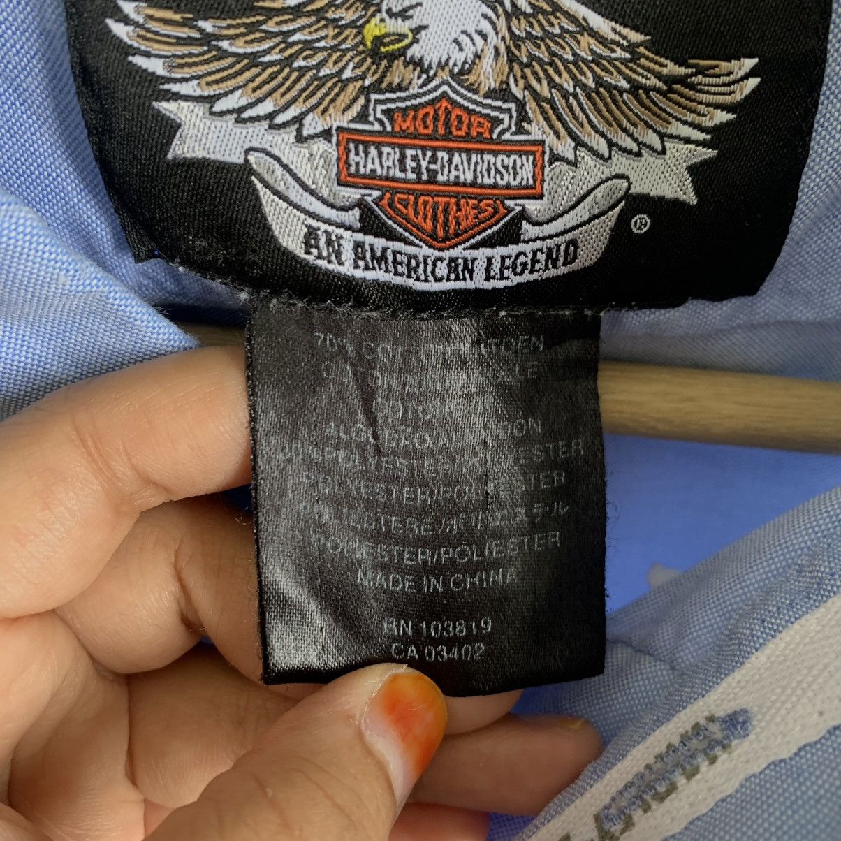 Harley Davidson × Vintage Vintage Harley Davidson Button Up Shirt Size US L / EU 52-54 / 3 - 4 Thumbnail