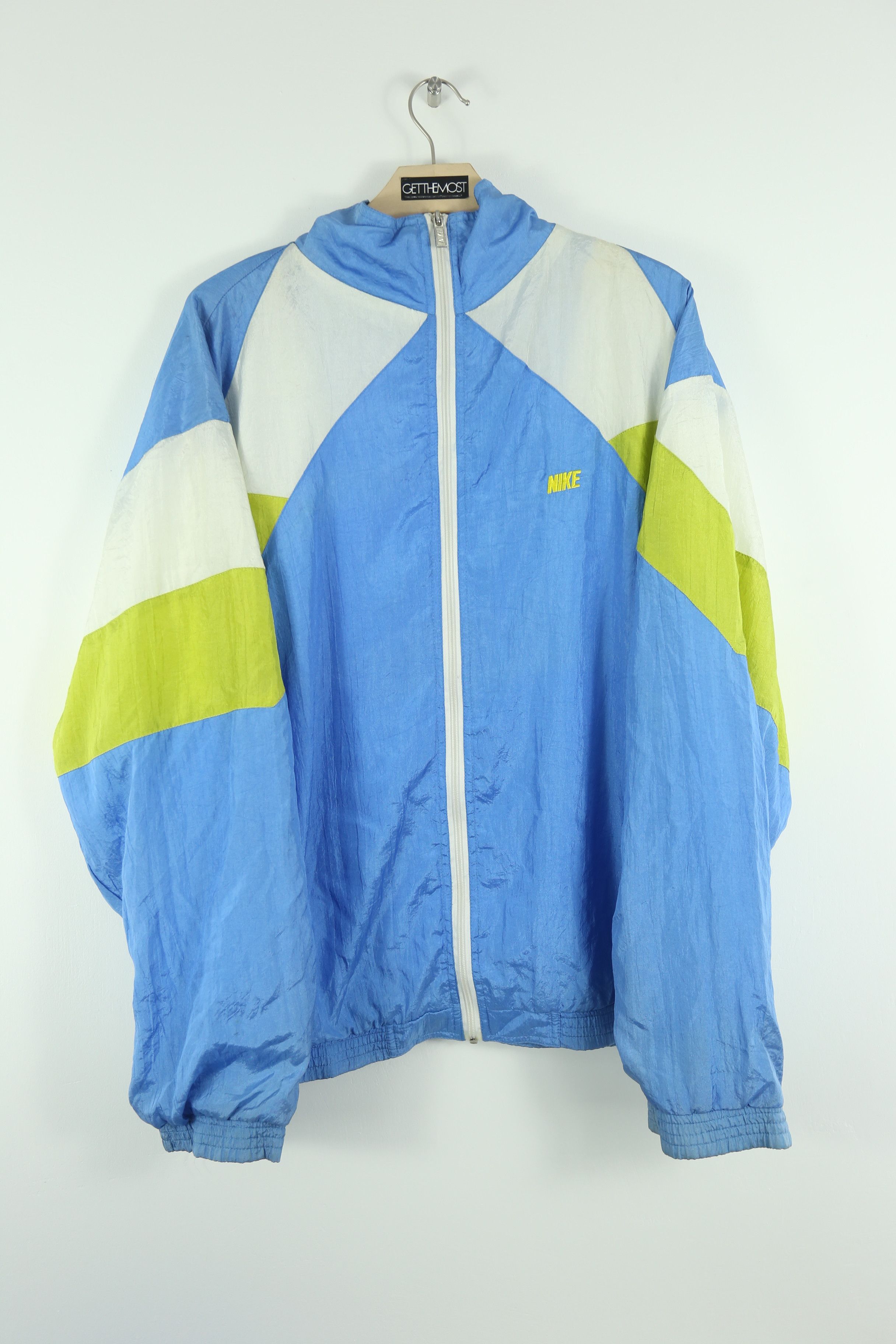 Nike × Vintage JK044 Vintage Nike nylon Pants and Jacket set (XL) Size US 36 / EU 52 - 1 Thumbnail