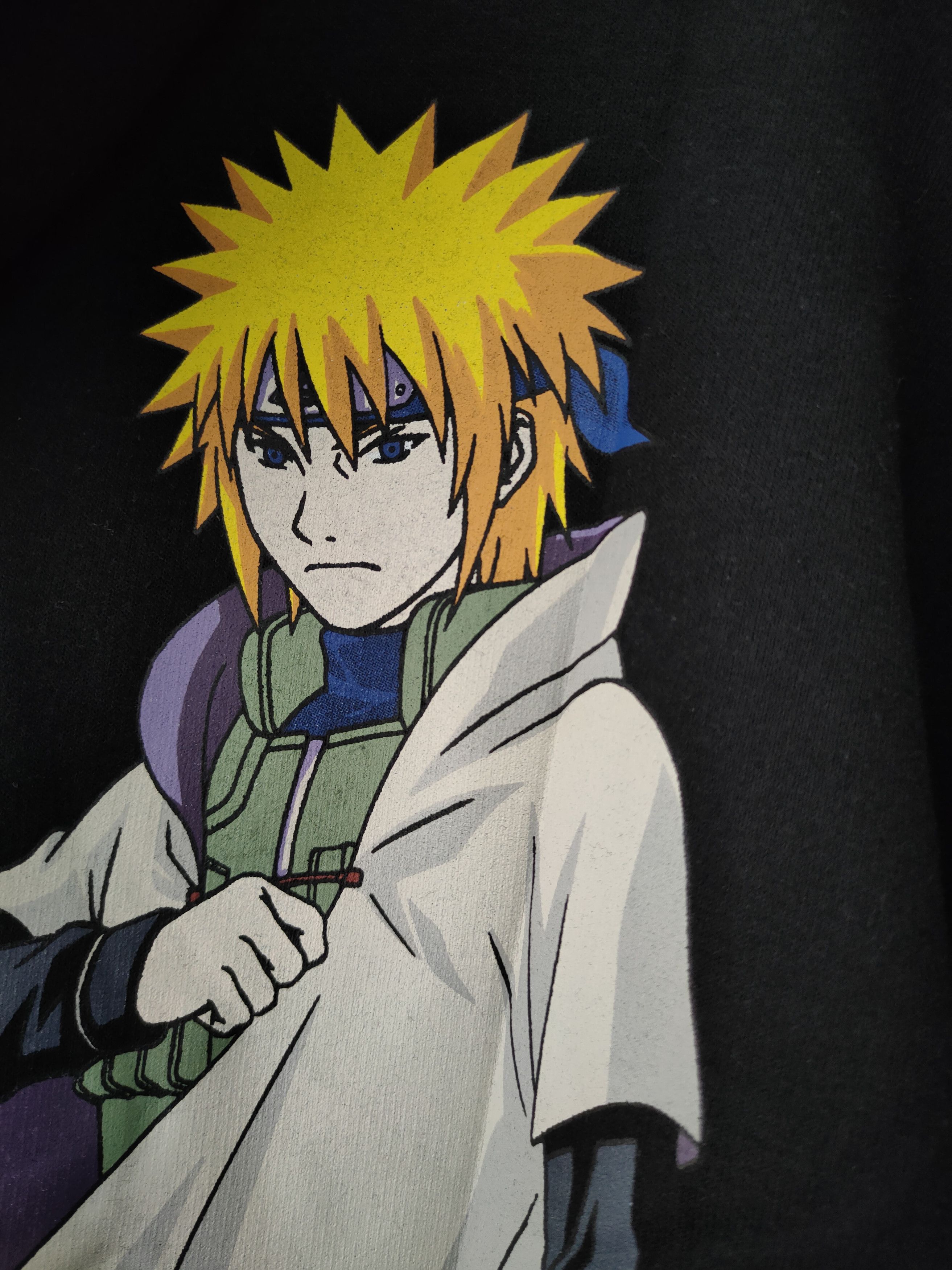 Anime × Japanese Brand × Pull & Bear Naruto Minato Hokage Black Hoodie L Big Graphic on Back Size US L / EU 52-54 / 3 - 9 Thumbnail