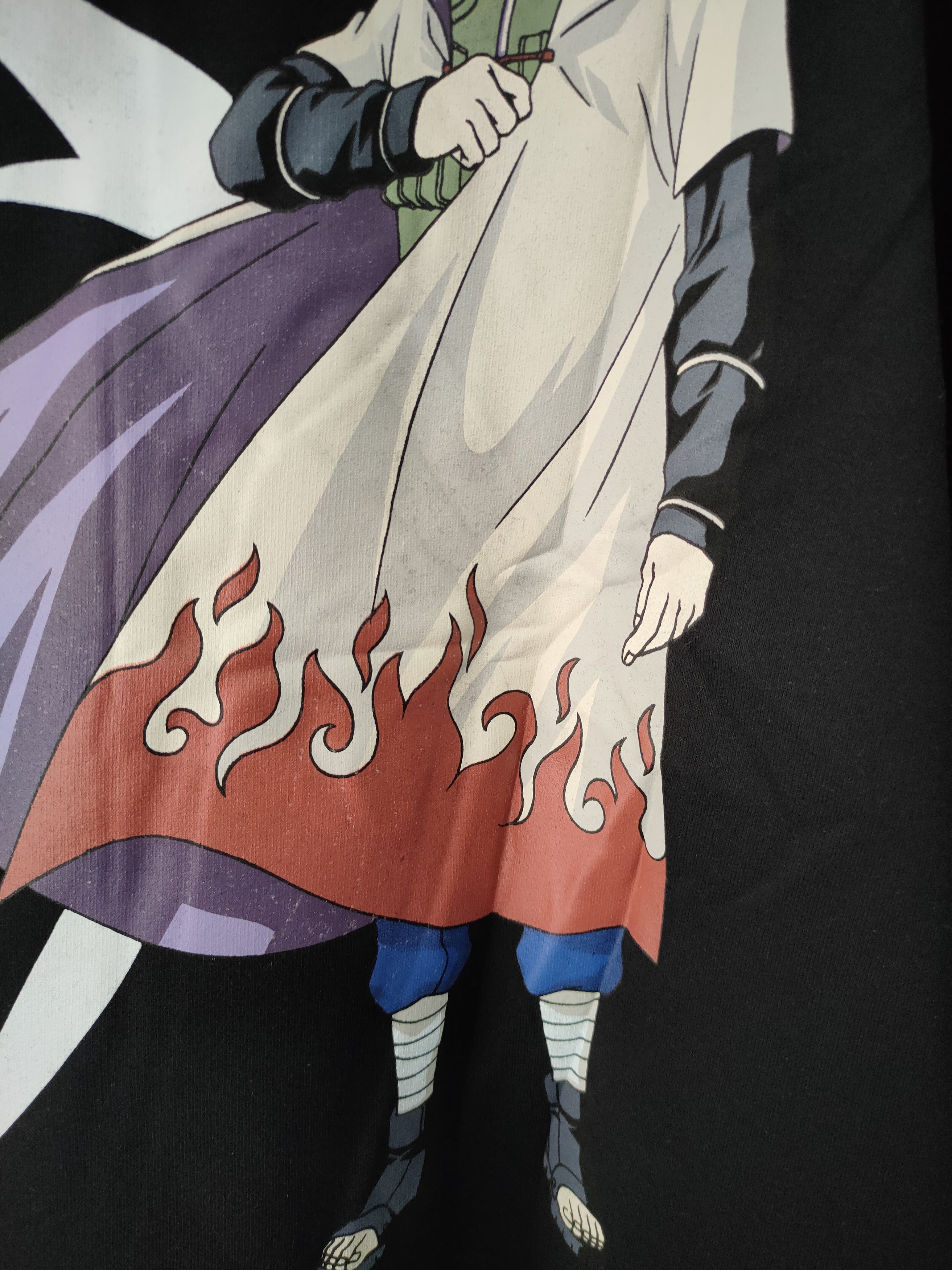 Anime × Japanese Brand × Pull & Bear Naruto Minato Hokage Black Hoodie L Big Graphic on Back Size US L / EU 52-54 / 3 - 10 Thumbnail