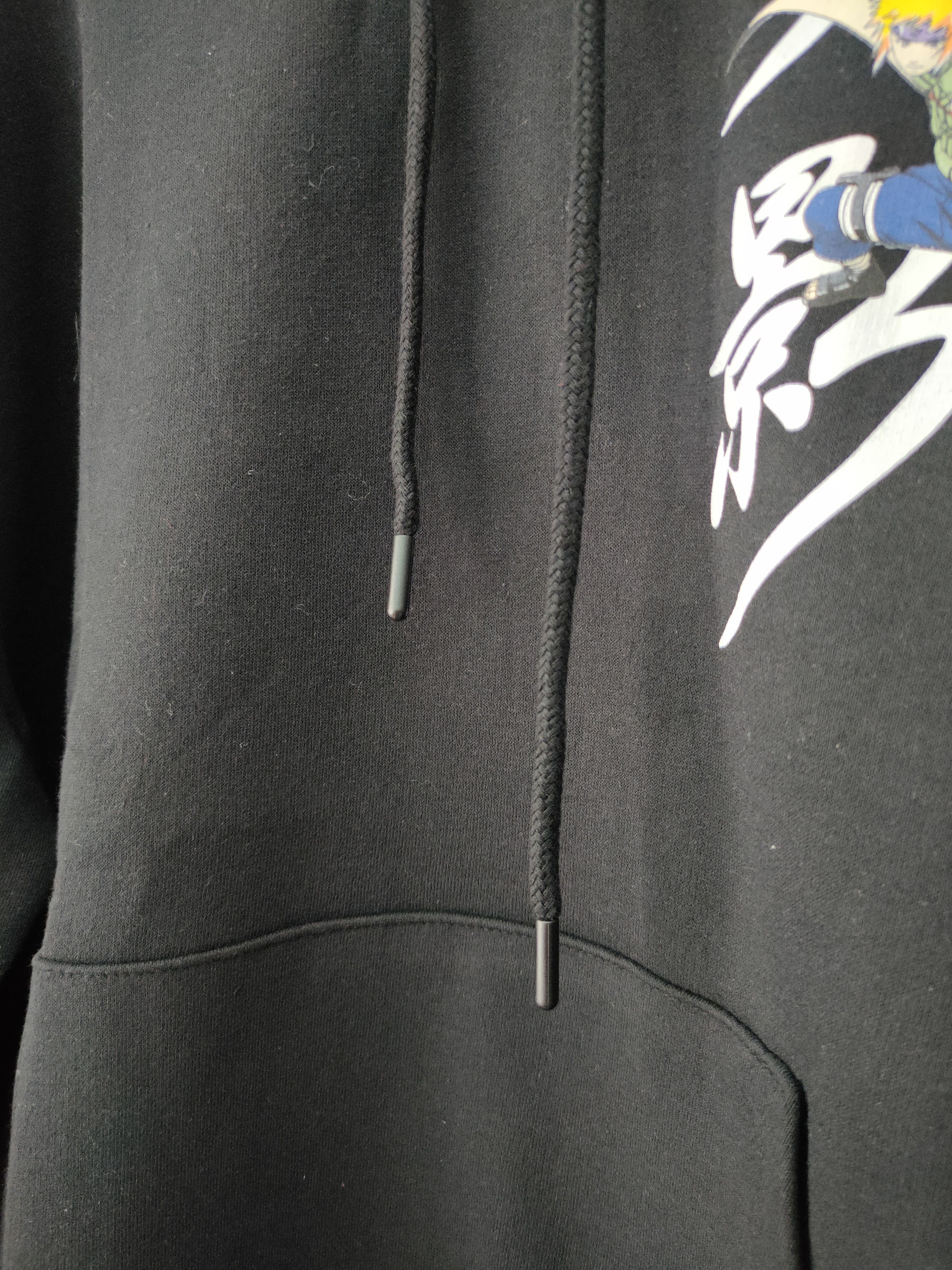 Anime × Japanese Brand × Pull & Bear Naruto Minato Hokage Black Hoodie L Big Graphic on Back Size US L / EU 52-54 / 3 - 6 Thumbnail