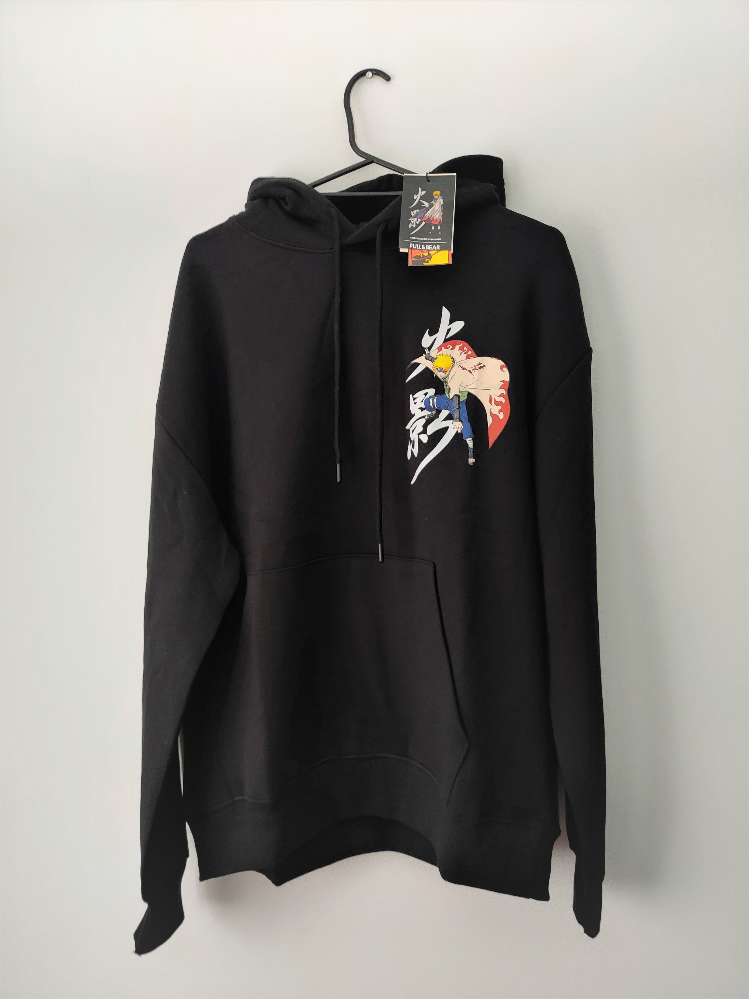 Anime × Japanese Brand × Pull & Bear Naruto Minato Hokage Black Hoodie L Big Graphic on Back Size US L / EU 52-54 / 3 - 2 Thumbnail