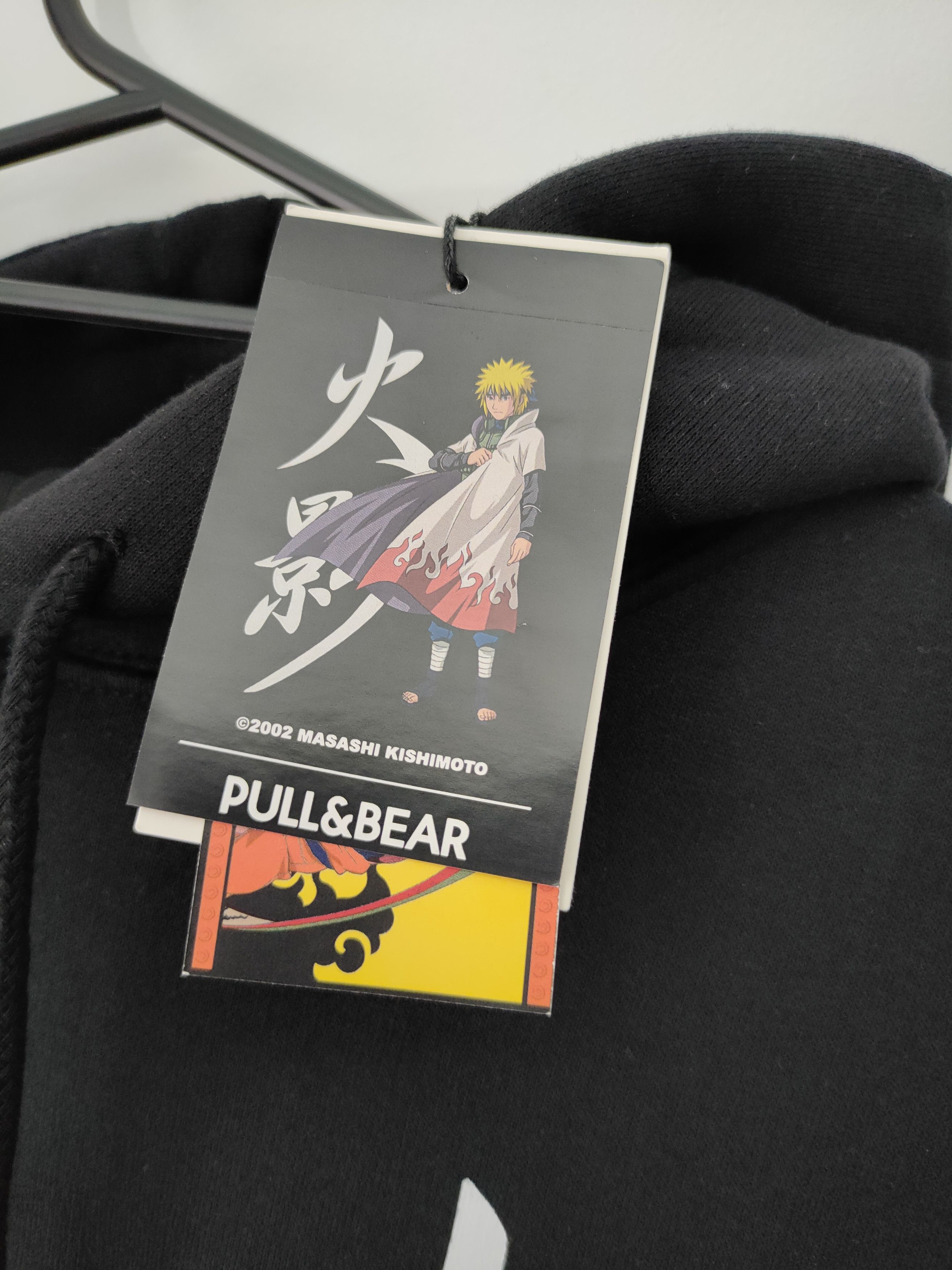 Anime × Japanese Brand × Pull & Bear Naruto Minato Hokage Black Hoodie L Big Graphic on Back Size US L / EU 52-54 / 3 - 5 Thumbnail