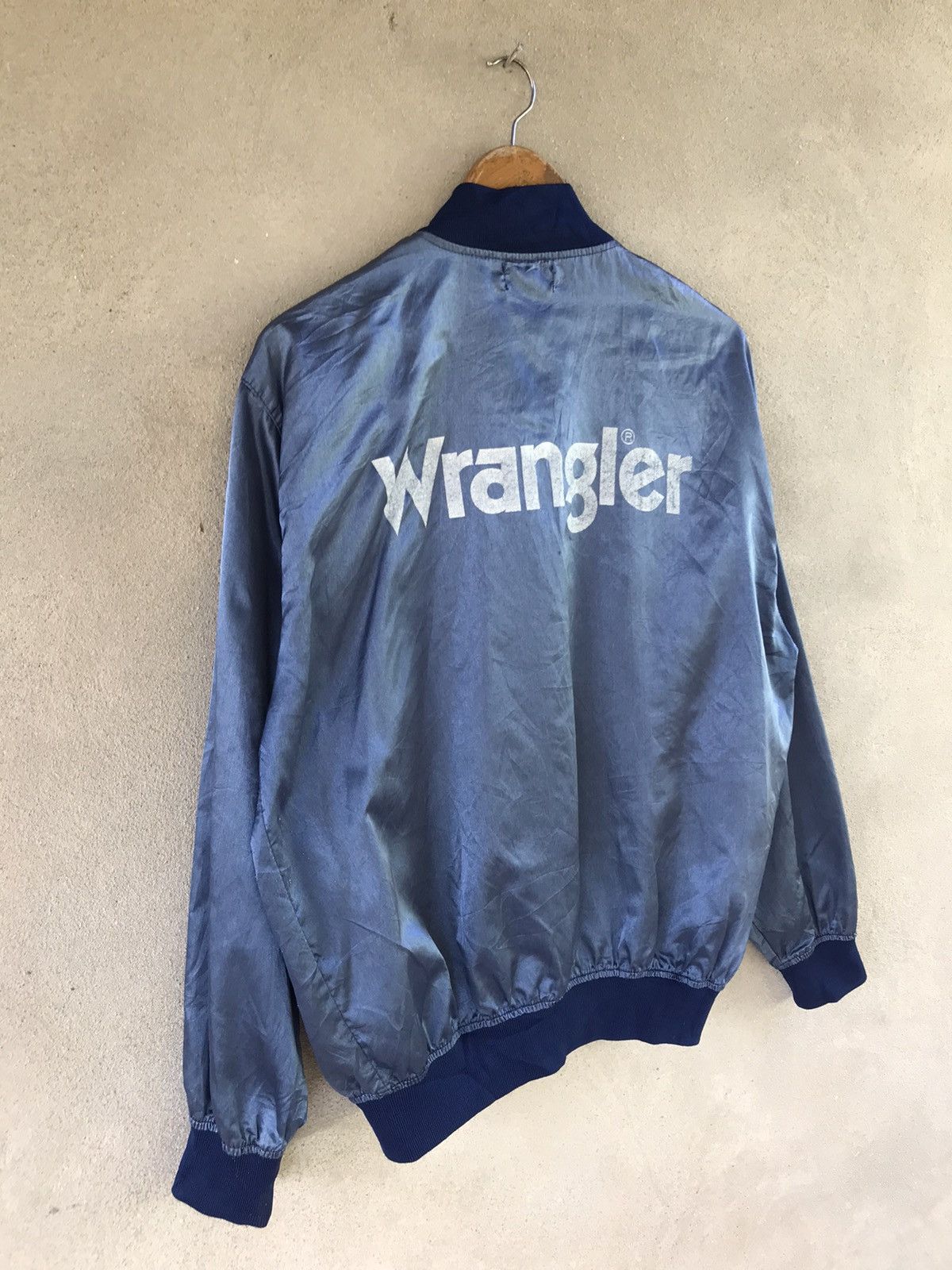 Wrangler RARE VINTAGE 90s WRANGLER VARSITY STYLE JACKET Size US L / EU 52-54 / 3 - 3 Thumbnail