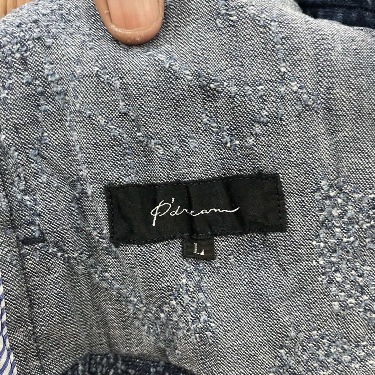Jordan Brand Vintage Japanese Designer Flower Motive Denim Jacket Size L / US 10 / IT 46 - 6 Thumbnail