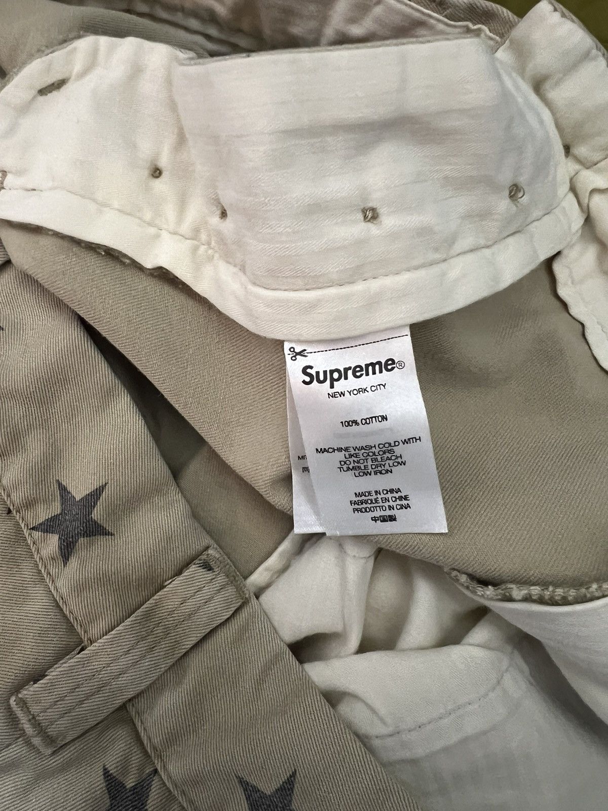 Supreme Supreme Chino pant khaki stars SS22 Size US 34 / EU 50 - 6 Thumbnail