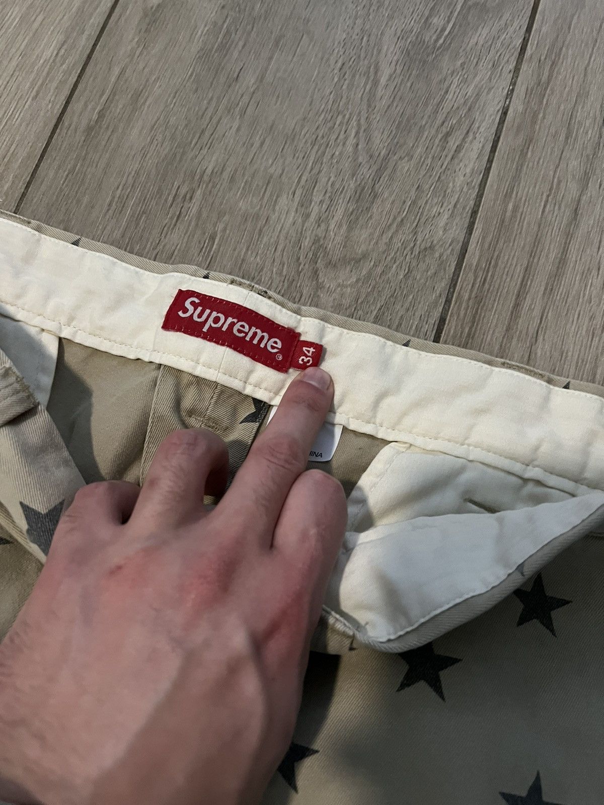 Supreme Supreme Chino pant khaki stars SS22 Size US 34 / EU 50 - 3 Thumbnail