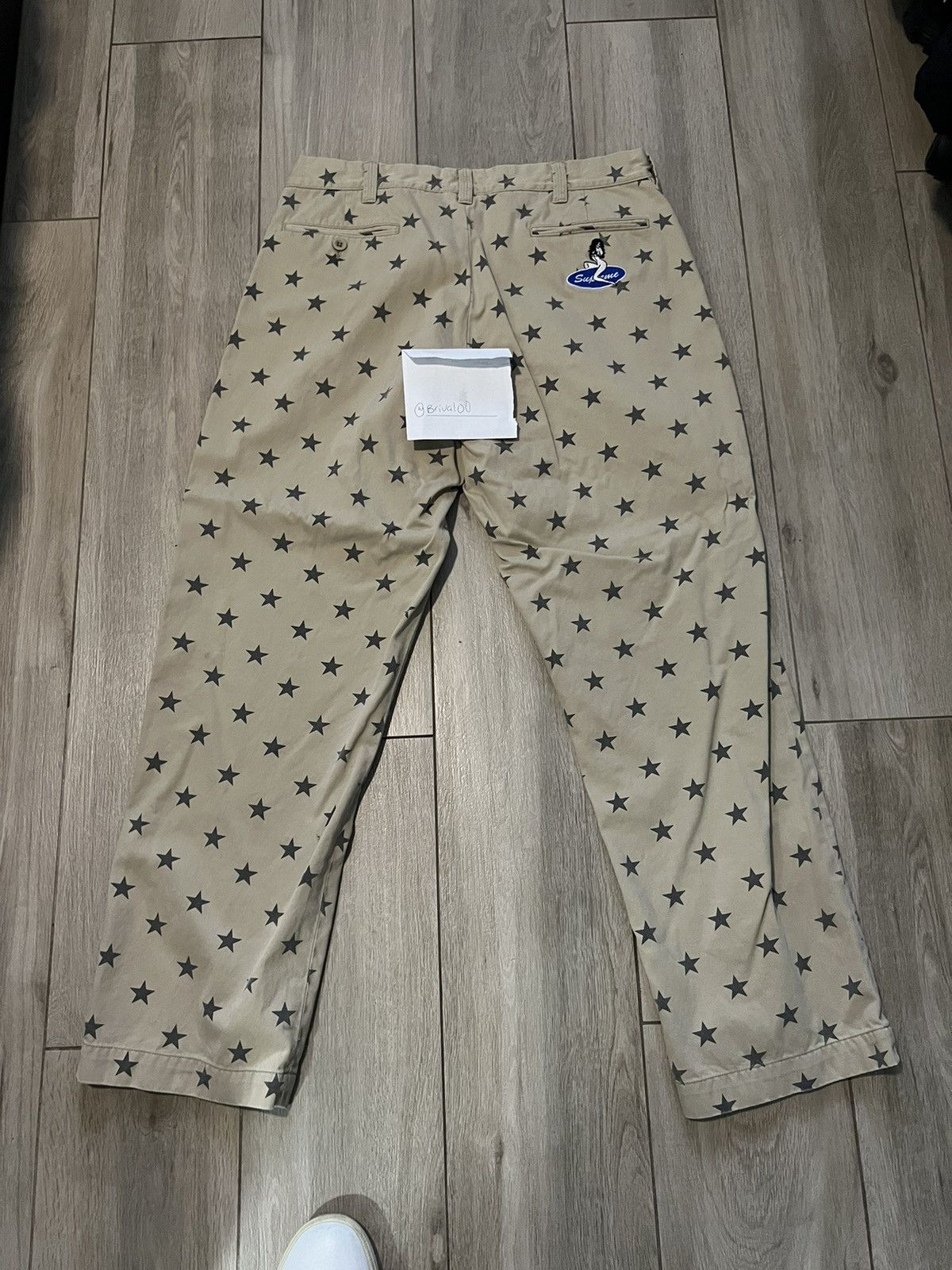 Supreme Supreme Chino pant khaki stars SS22 Size US 34 / EU 50 - 4 Thumbnail