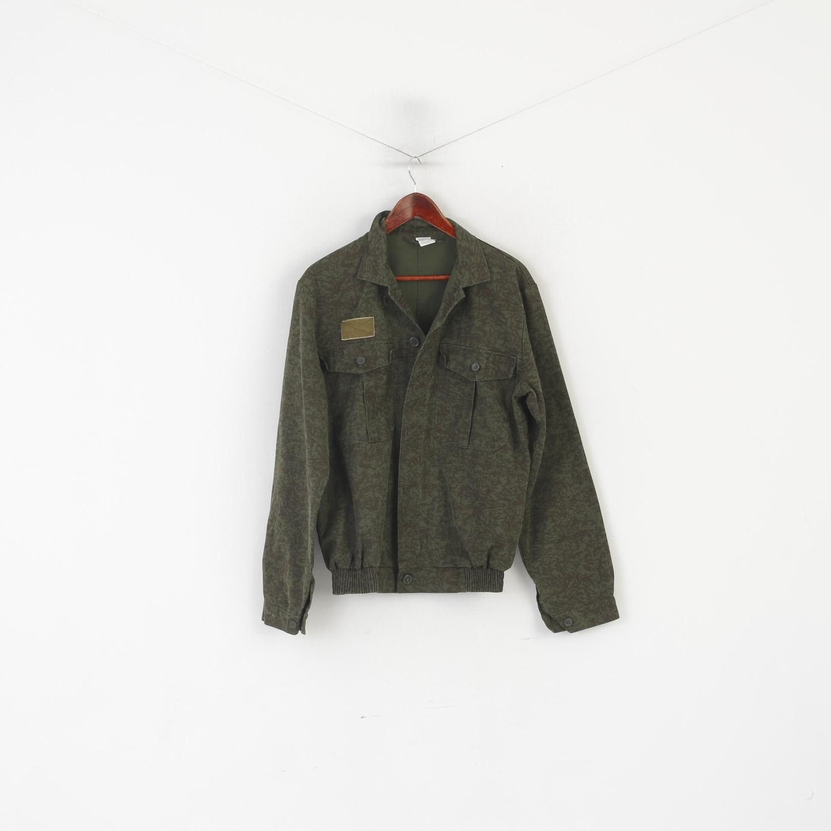 Vintage Vintage Men M Jacket Green Camouflage Army Military 0977 Size US M / EU 48-50 / 2 - 2 Thumbnail