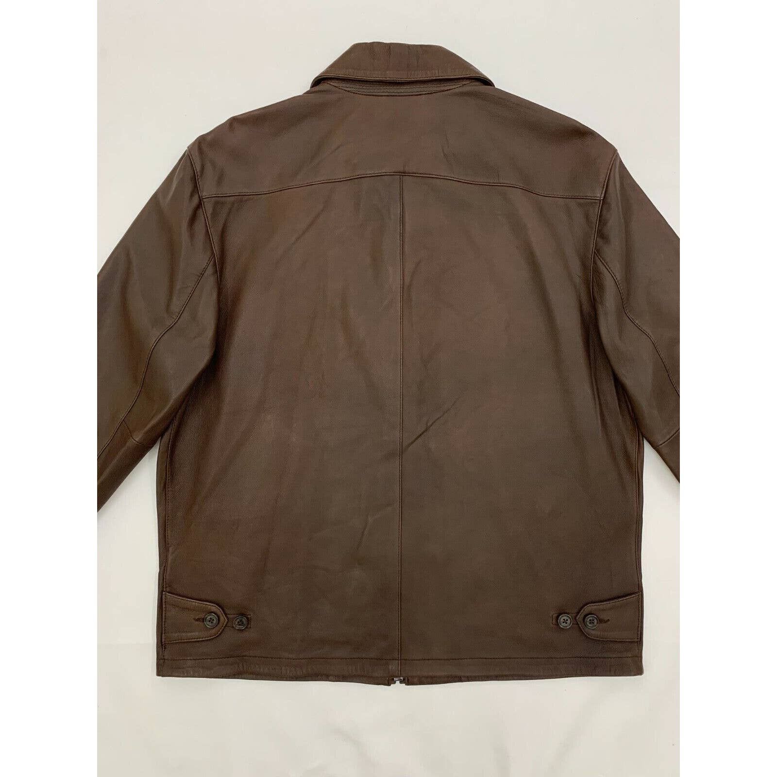 Polo Ralph Lauren × Ralph Lauren Polo Ralph Lauren Lambskin Leather Medium Collar Zip Jacket Size US L / EU 52-54 / 3 - 6 Thumbnail