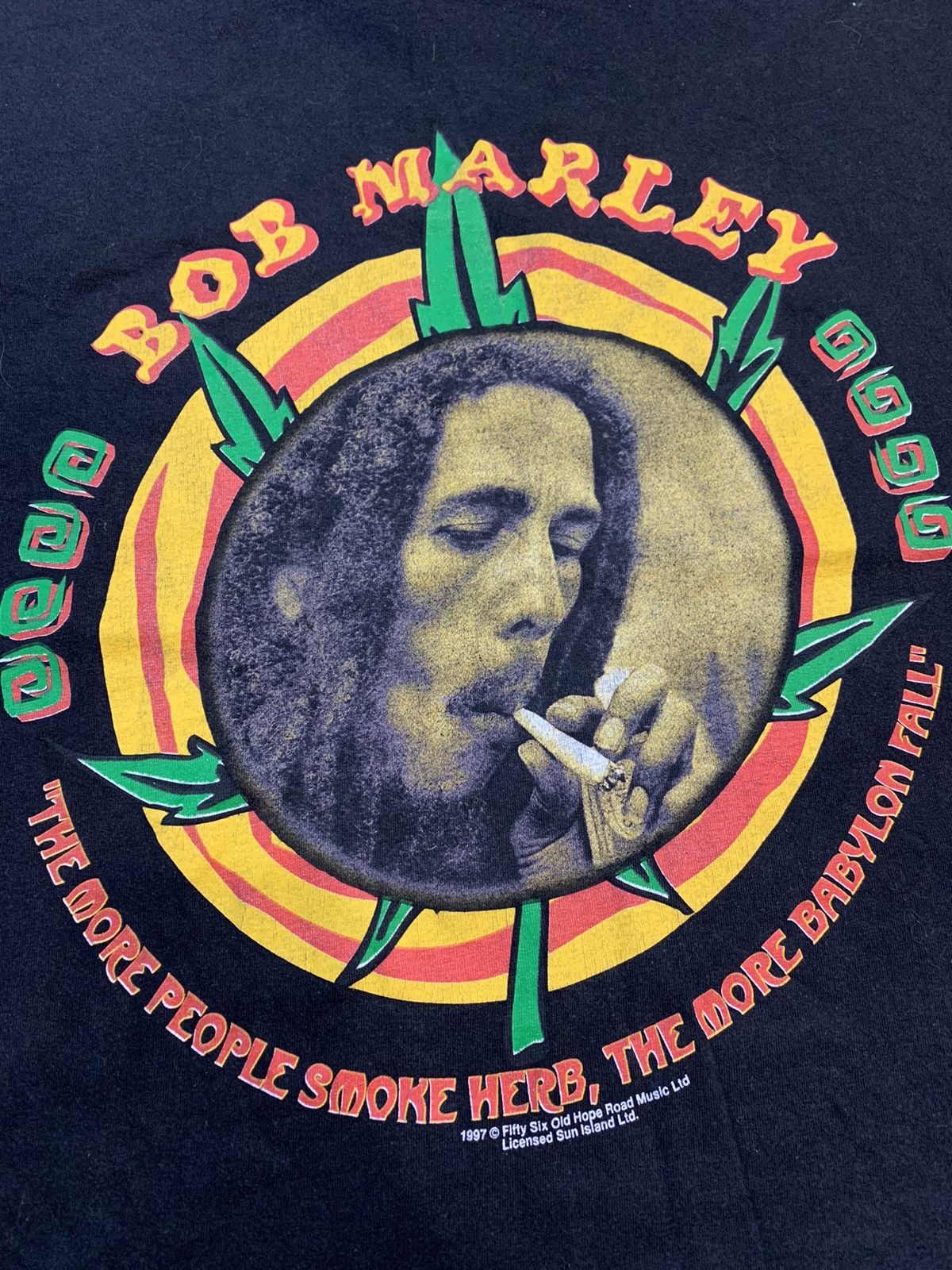 Band Tees × Bob Marley × Vintage Vintage 1997 Bob Marley T-shirt Size US L / EU 52-54 / 3 - 2 Thumbnail