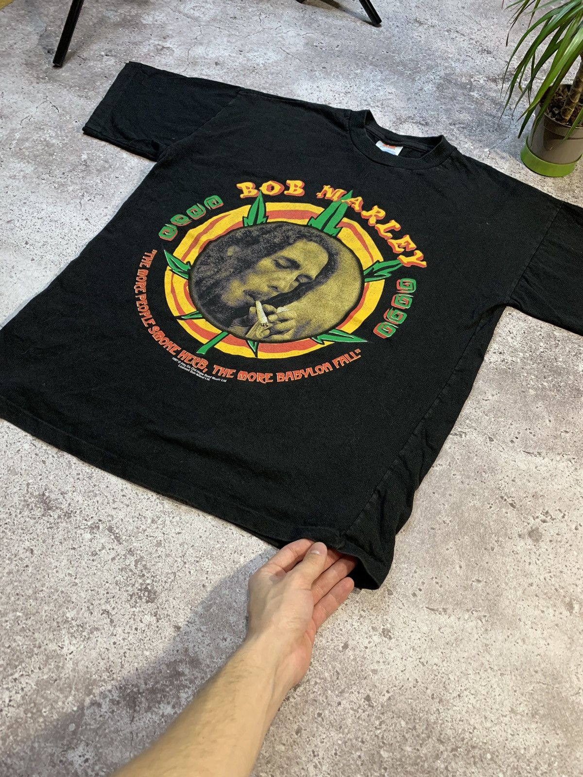 Band Tees × Bob Marley × Vintage Vintage 1997 Bob Marley T-shirt Size US L / EU 52-54 / 3 - 4 Thumbnail