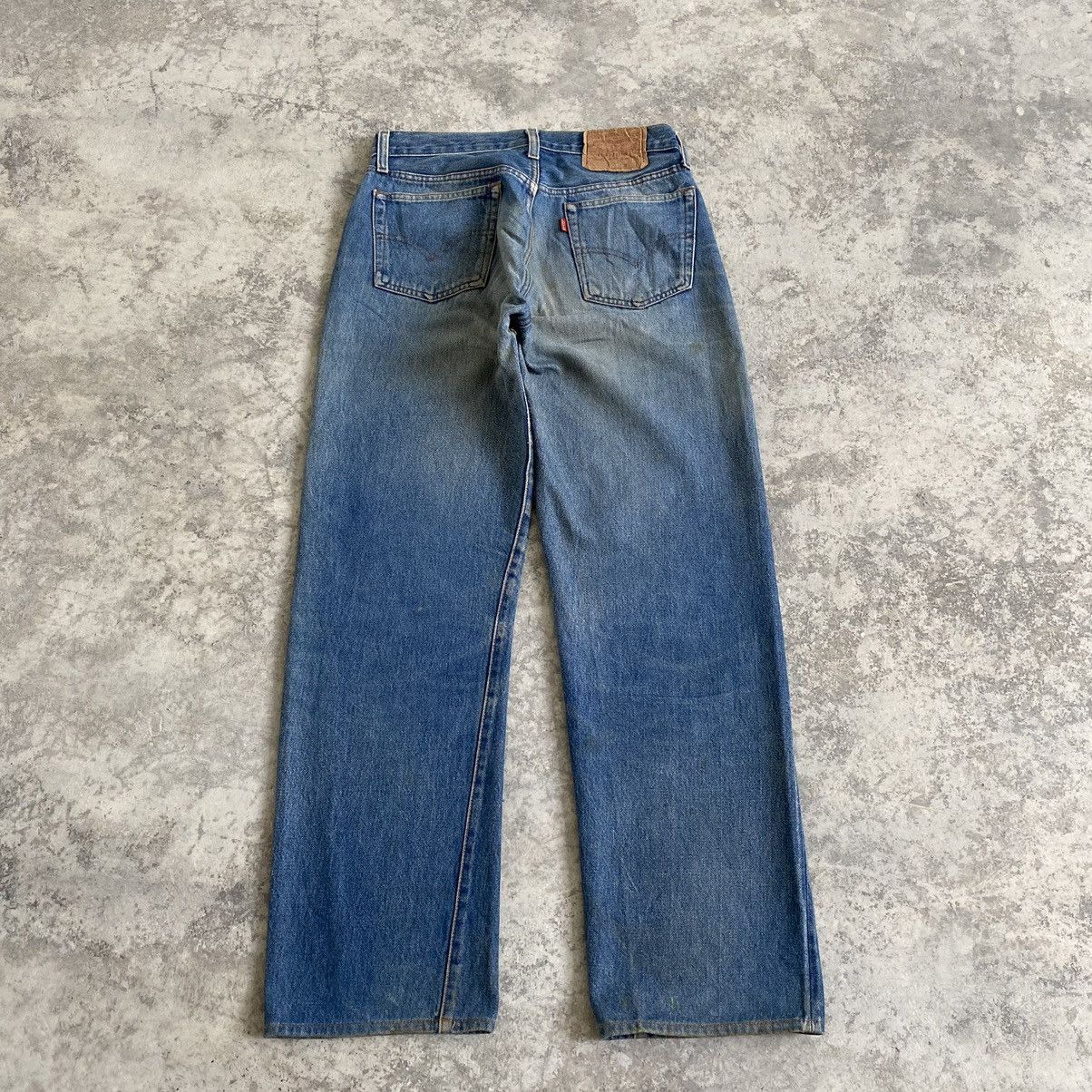 Levi's Vintage 70’s 80's Levi's 501 Ripped Selvedge Denim Jeans Size US 29 - 12 Thumbnail