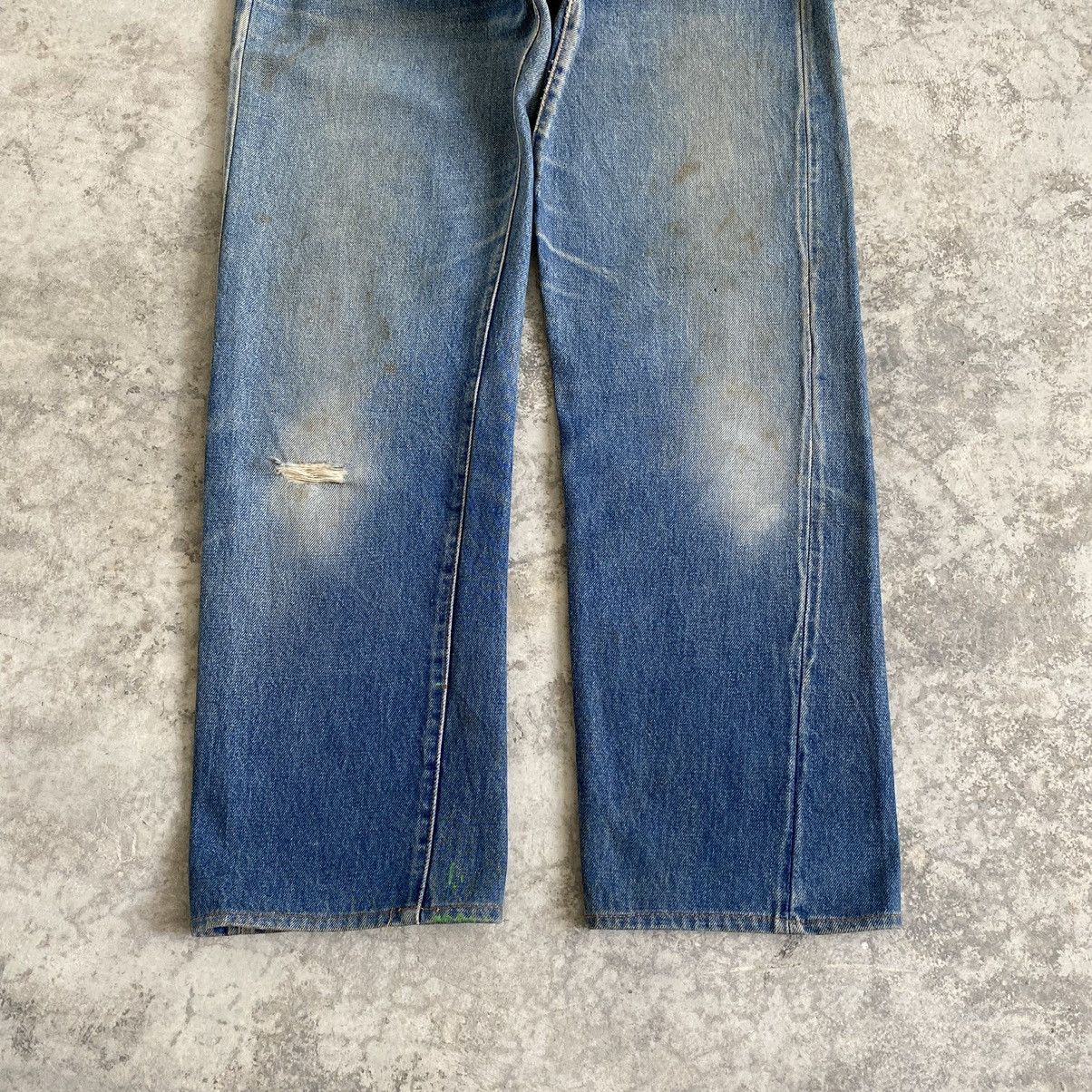 Levi's Vintage 70’s 80's Levi's 501 Ripped Selvedge Denim Jeans Size US 29 - 3 Thumbnail